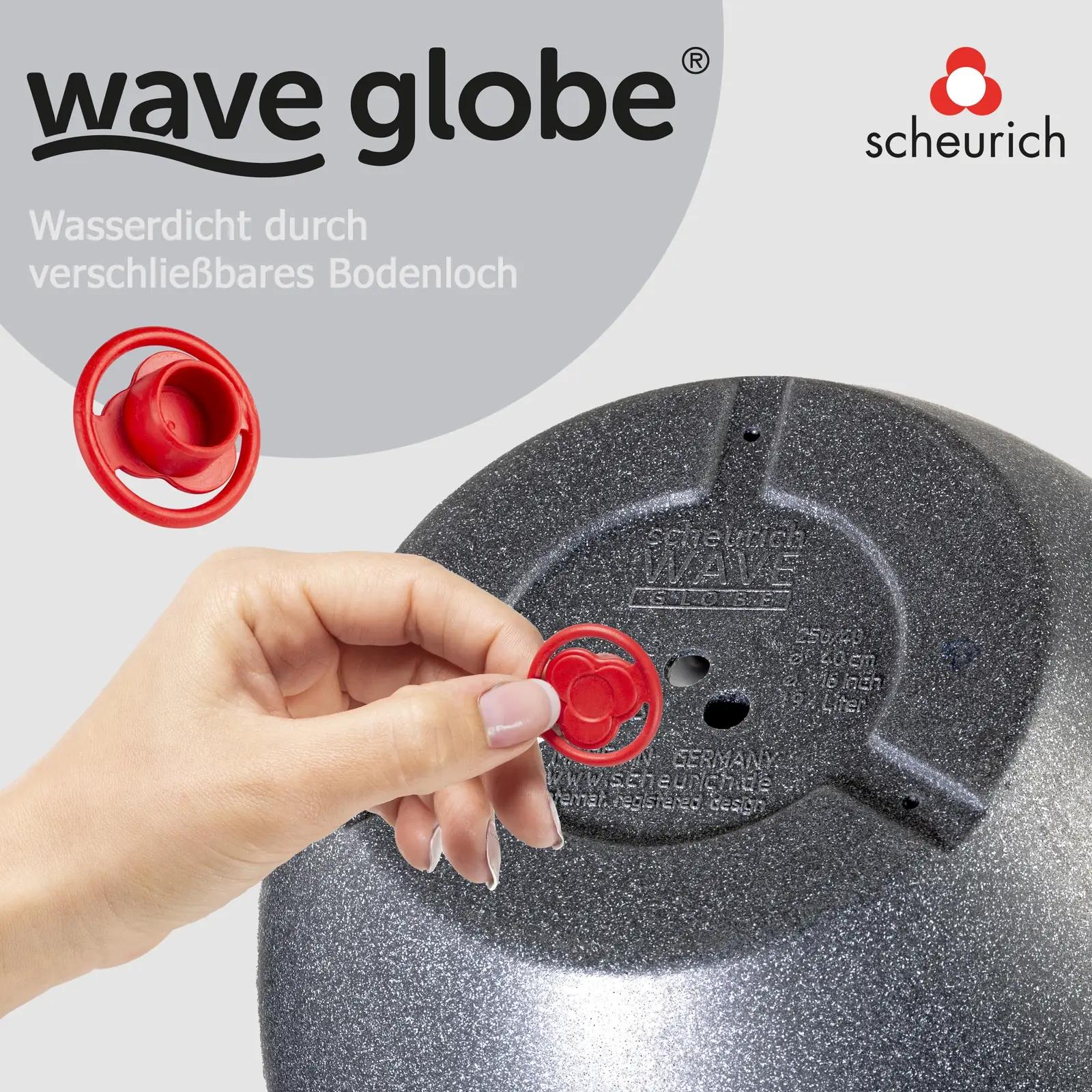 Scheurich must-graniit istutuspott Wave Globe — vastupidav – lisavaade