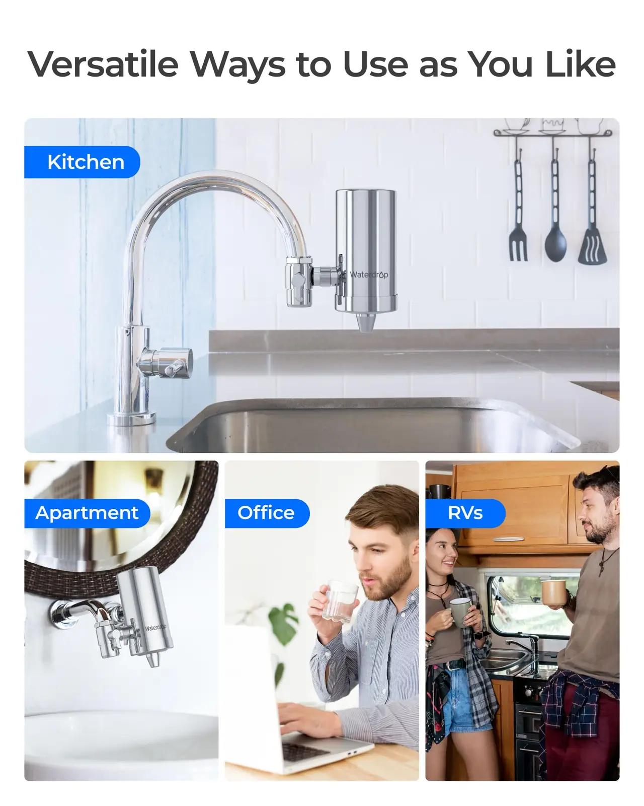 Waterdrop roostevaba kraanifilter — puhas joogivesi kodus – pilt 9