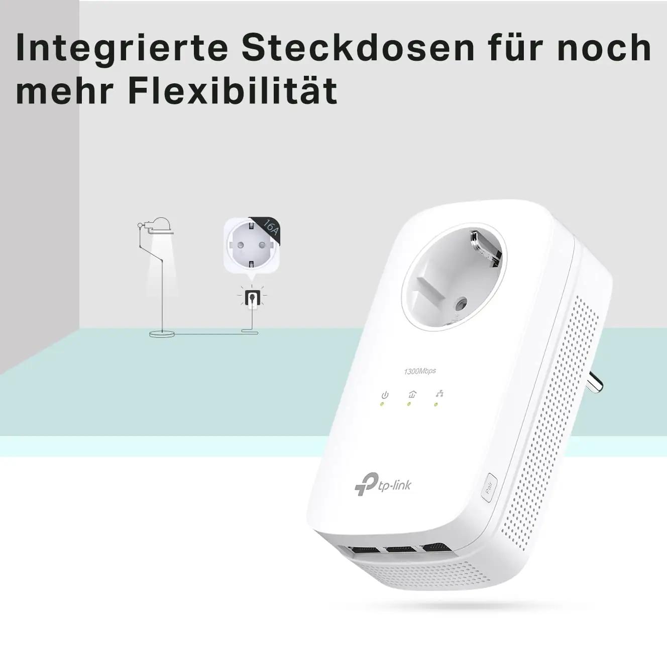 TP-Link kodune Powerline komplekt — kiire 1300Mbit/s ühendus – pakend ja tarvikud