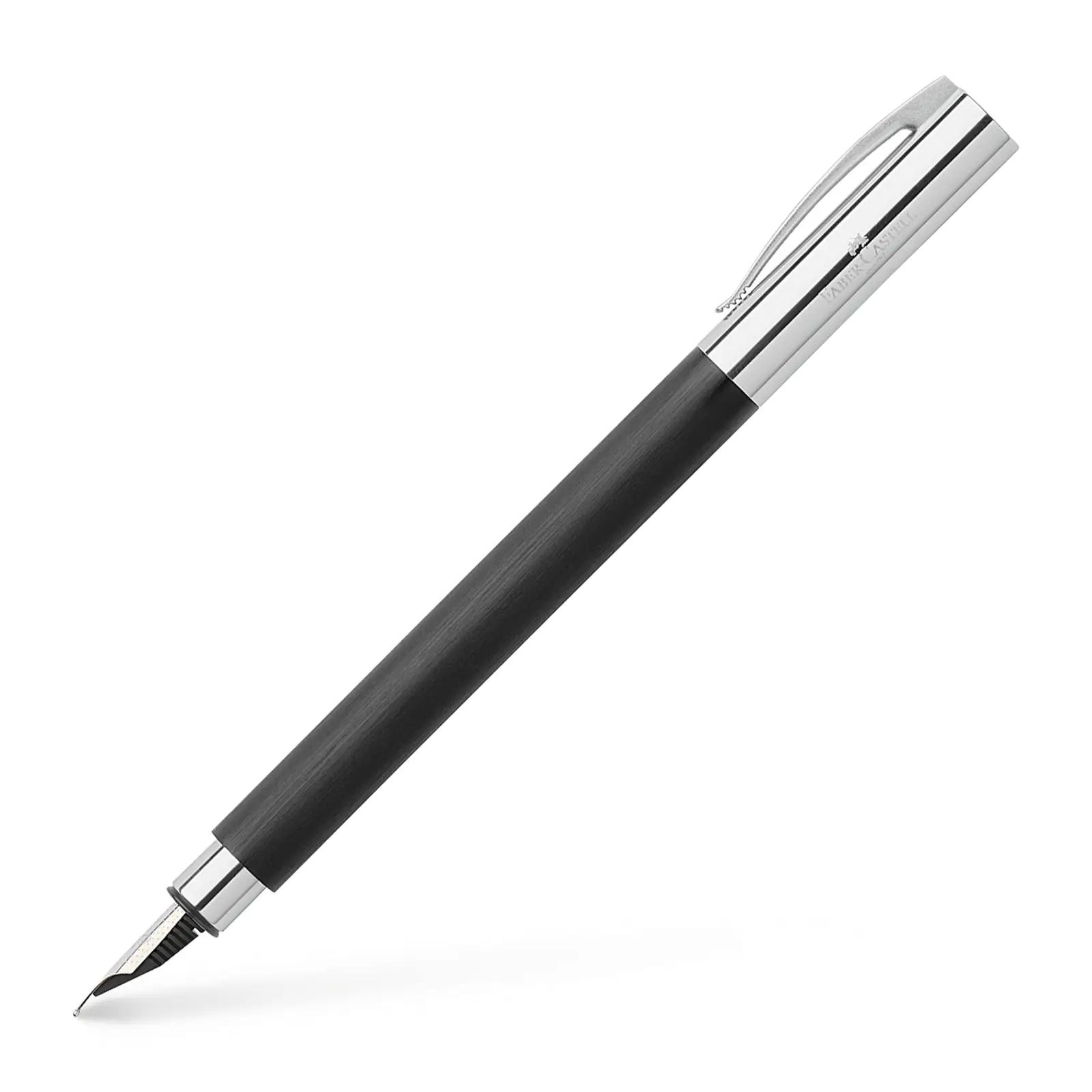 Faber-Castell kirjapliiats Ambition must-hõbe — elegantne
