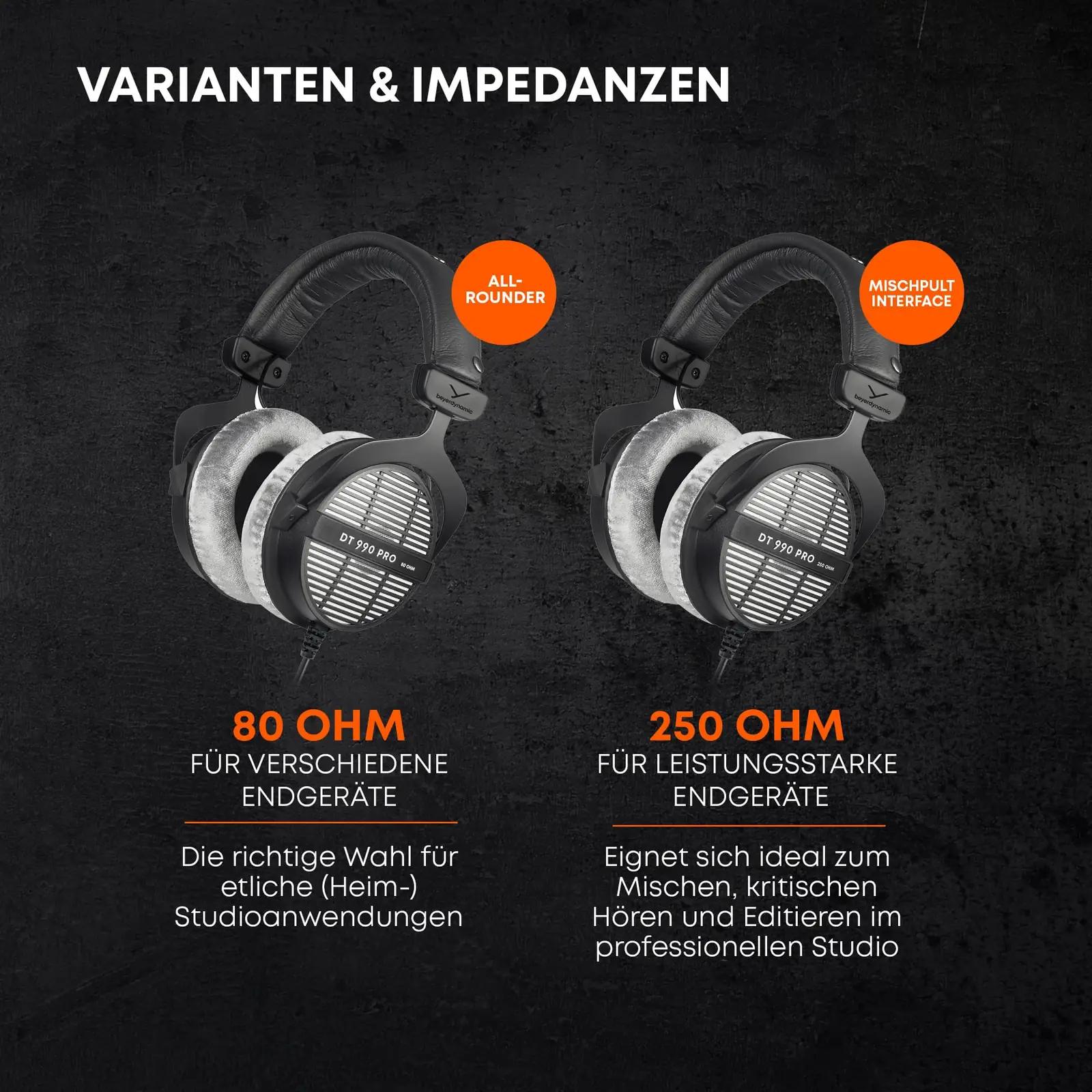 beyerdynamic must veluurist stuudiopeakomplekt – DT 990 PRO – pilt 8