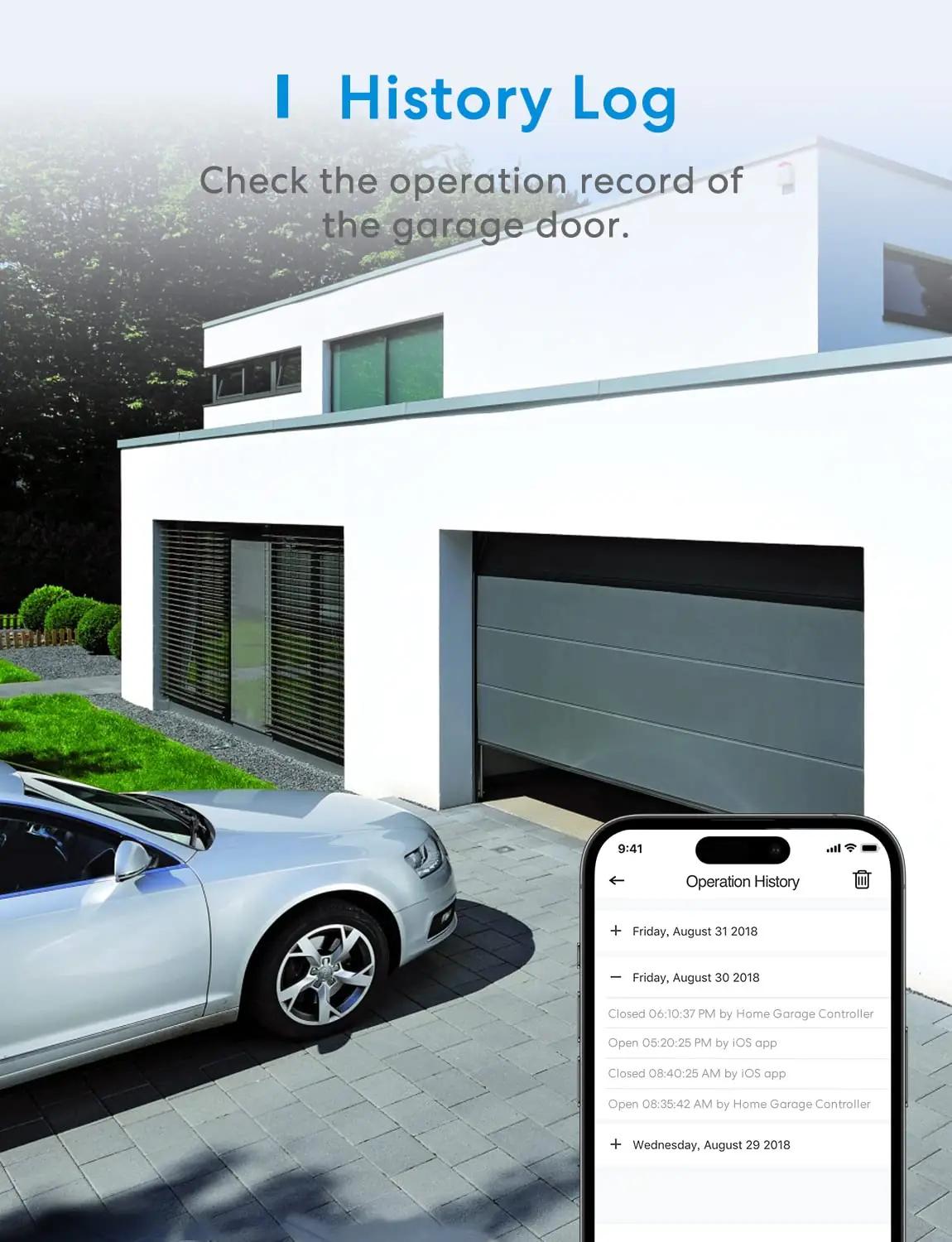 meross nutikas metallist garaažiukse avaja HomeKit-iga – kasutusnäide