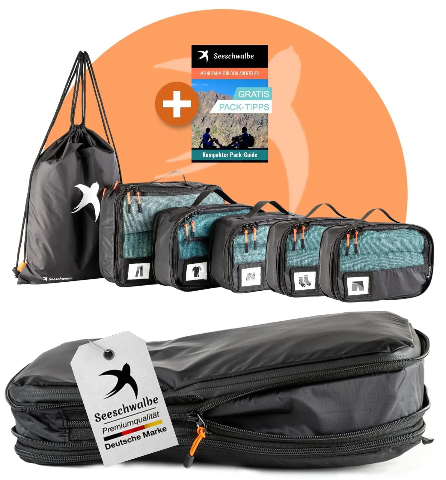 Seeschwalbe reisikorvid: kompressiooniga premium packcube