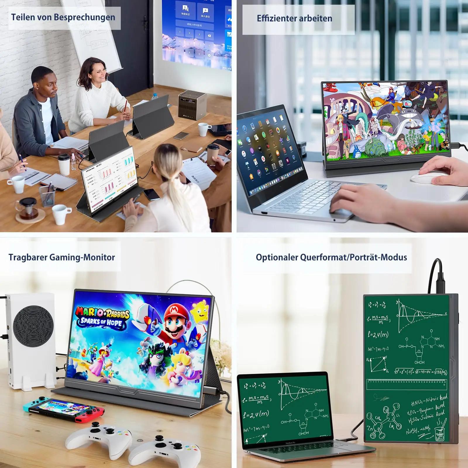 CUIUIC kaasaskantav 15.6″ IPS-ekraan — kerge ja stiilne – pilt 7