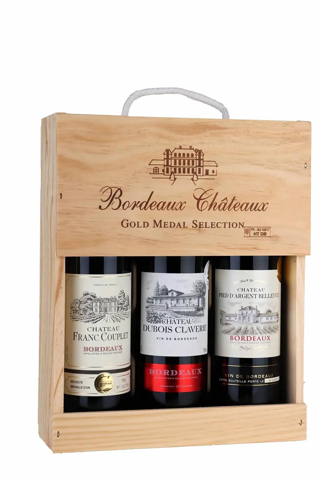 La Grande Vinothèque Bordeaux kinkekarp – punane vein 3×750ml – pilt 8
