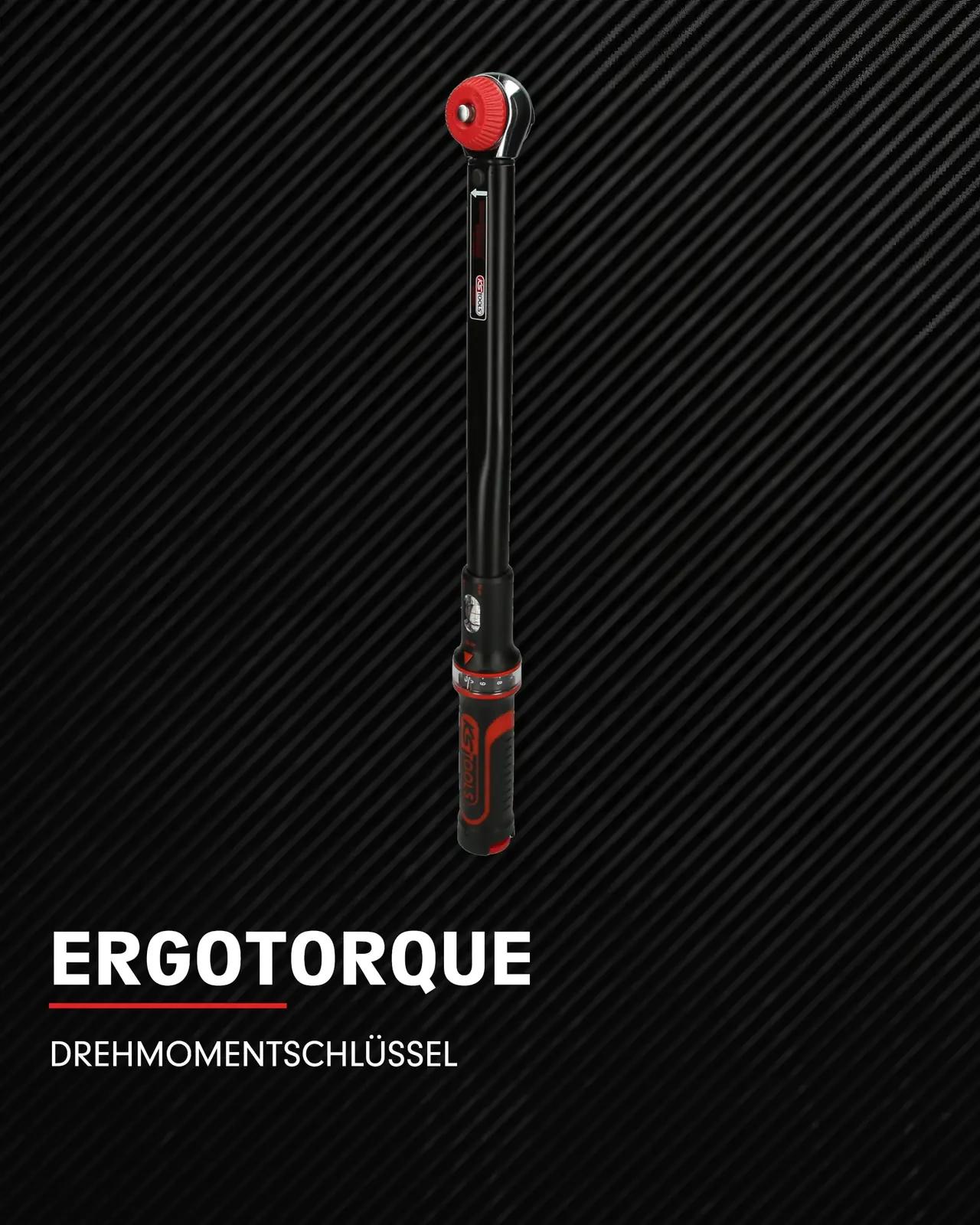 KS Tools täppismomendi võti 3/8″ ERGOTORQUE 10–50 Nm – detailne vaade