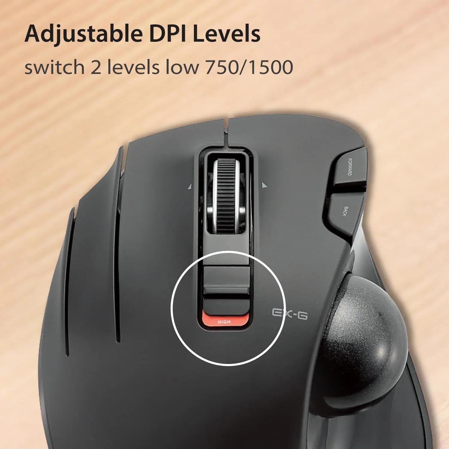 ELECOM ergonomiline vasakukäeline trackball-hiir — mugav – lisavaade