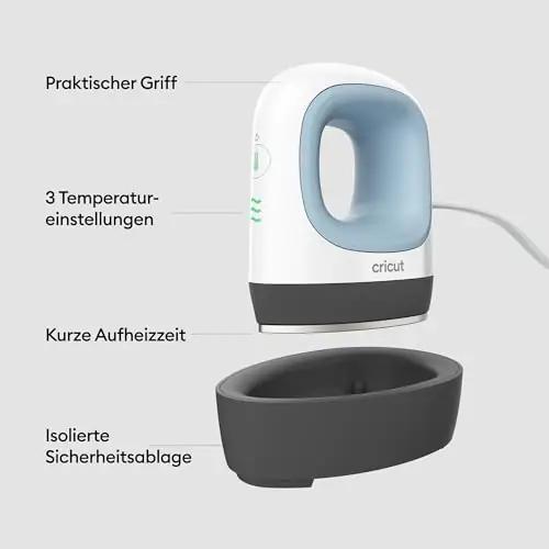 Cricut EasyPress Mini sinine väike press — ideaalne tekstiilile – detailne vaade