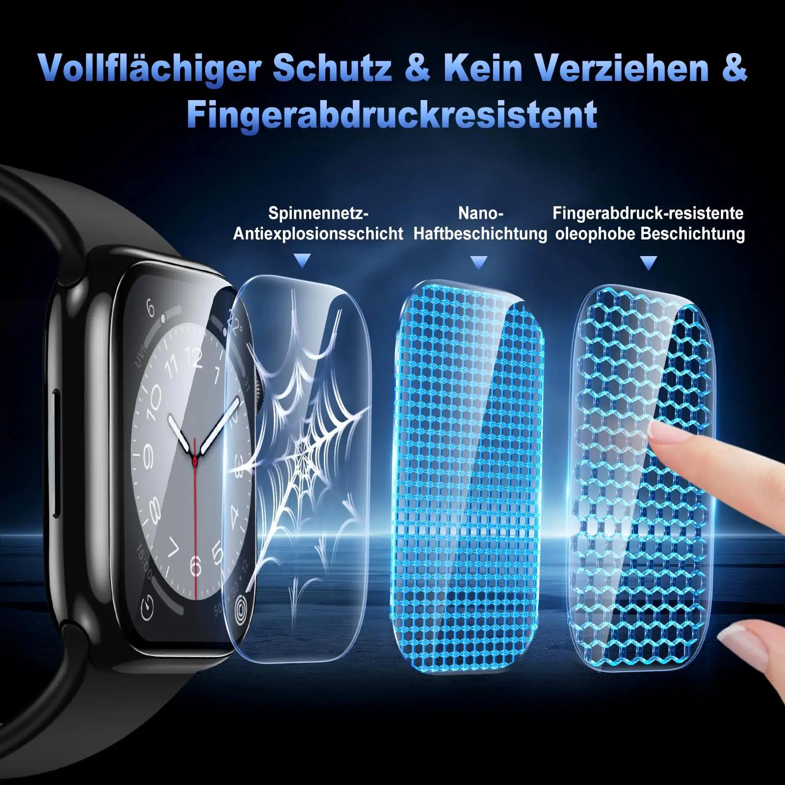 UM UNIQUEME kaitsekile Apple Watch 46 mm – pehme TPU – detailne vaade