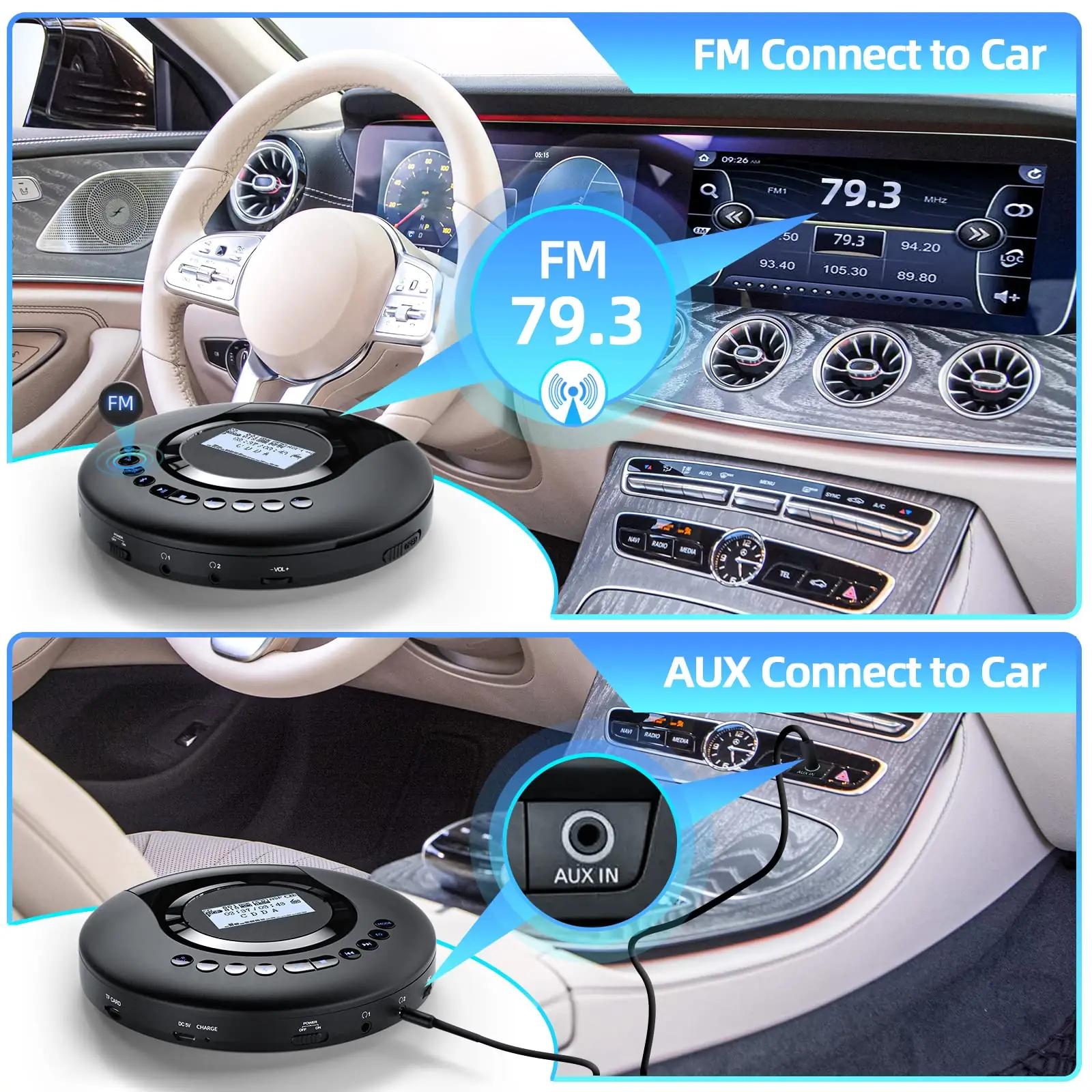 Arafuna kaasaskantav CD-mängija USB-aku ja Bluetoothiga – pilt 7