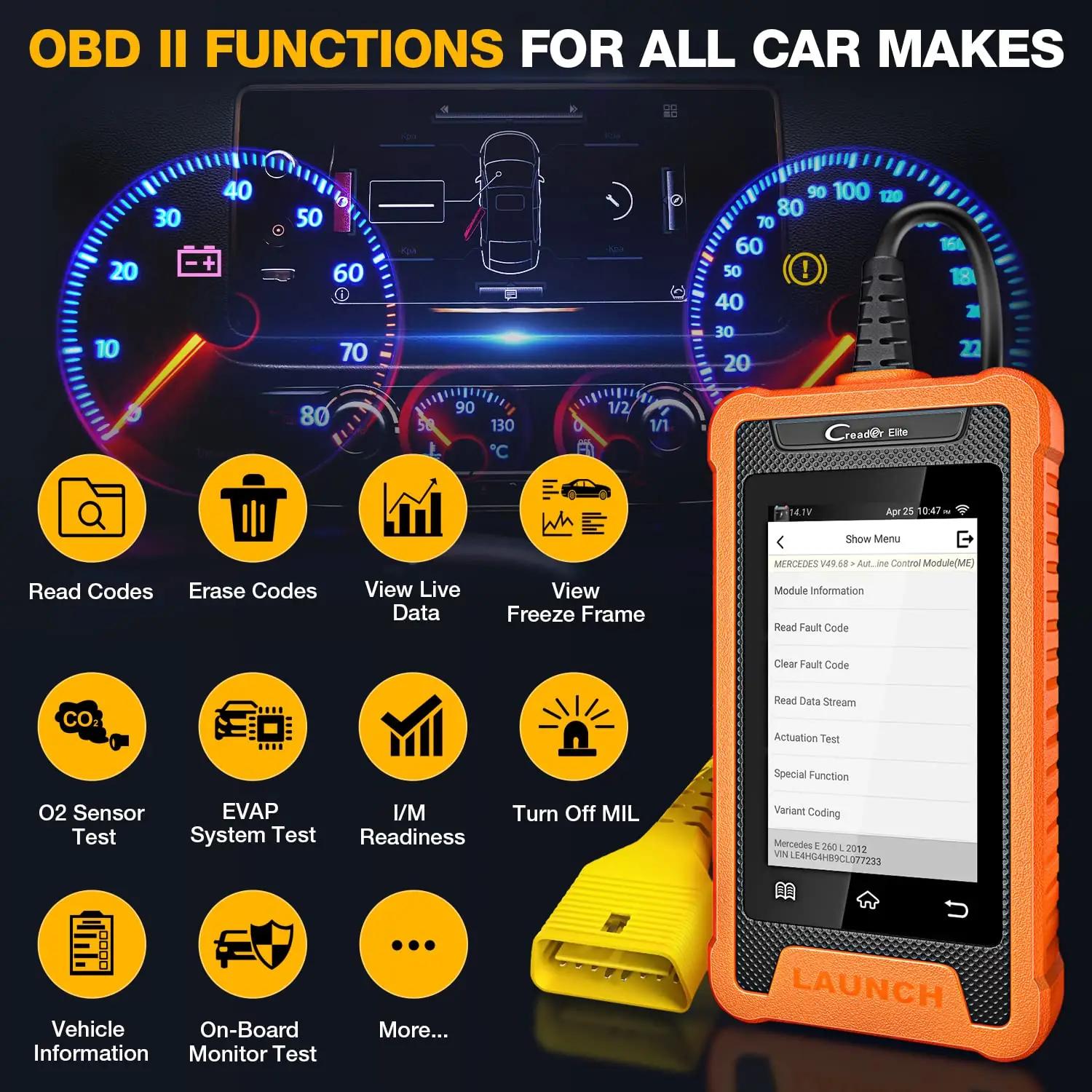 LAUNCH diagnostikaseade YZB05 – obd-ii diagnostikaseadmed – lisavaade