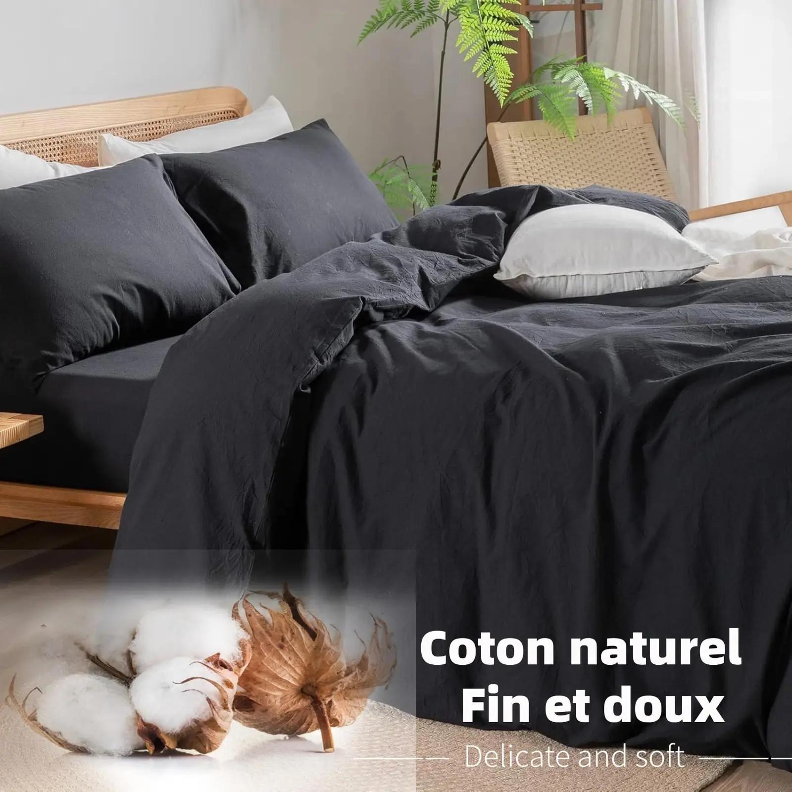 Gezu puuvillane voodipesu 140×200 cm – pehme ja hingav – detailne vaade