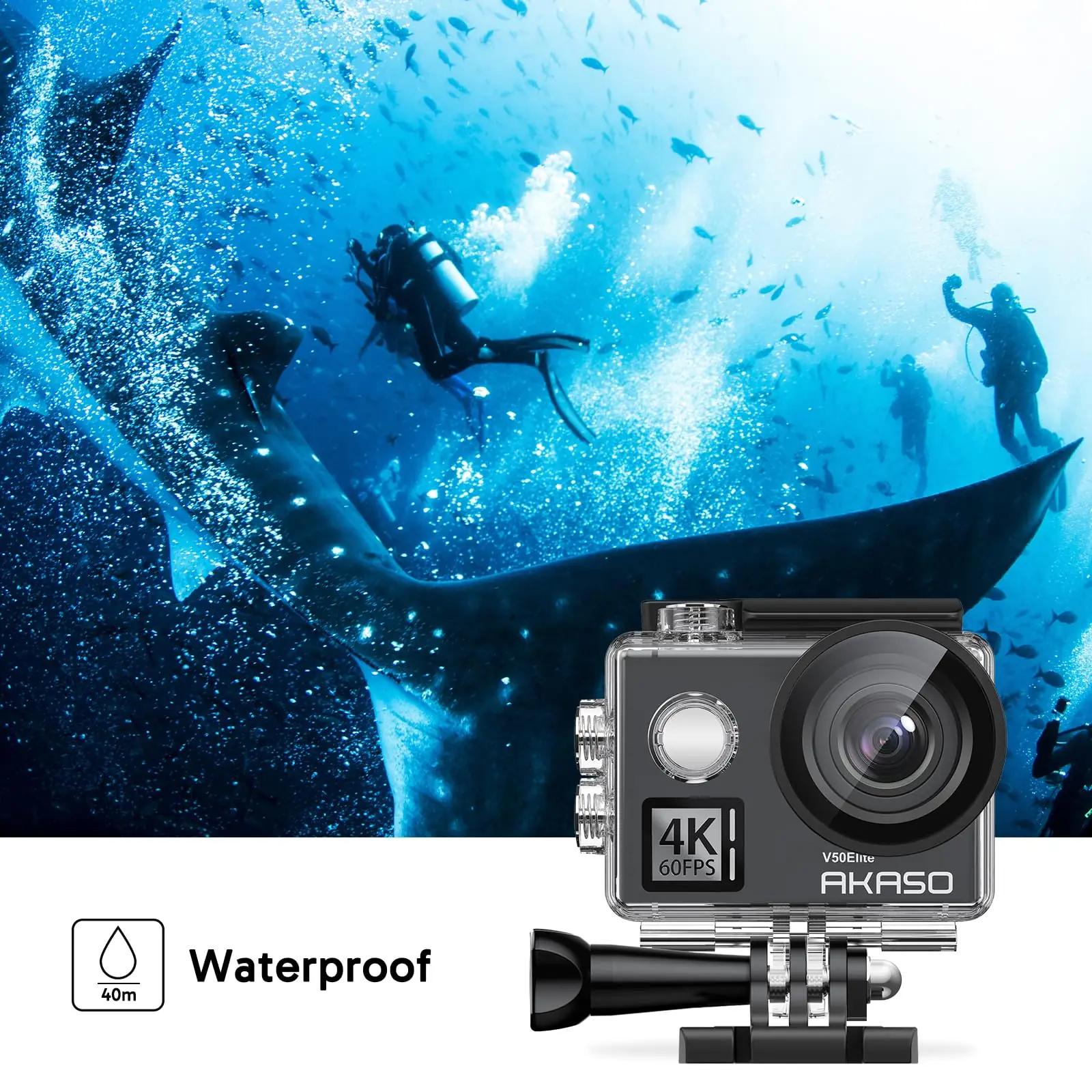AKASO V50 Elite seikluskaamera 4K60 — veekindel ja mitmekülgne – pilt 6