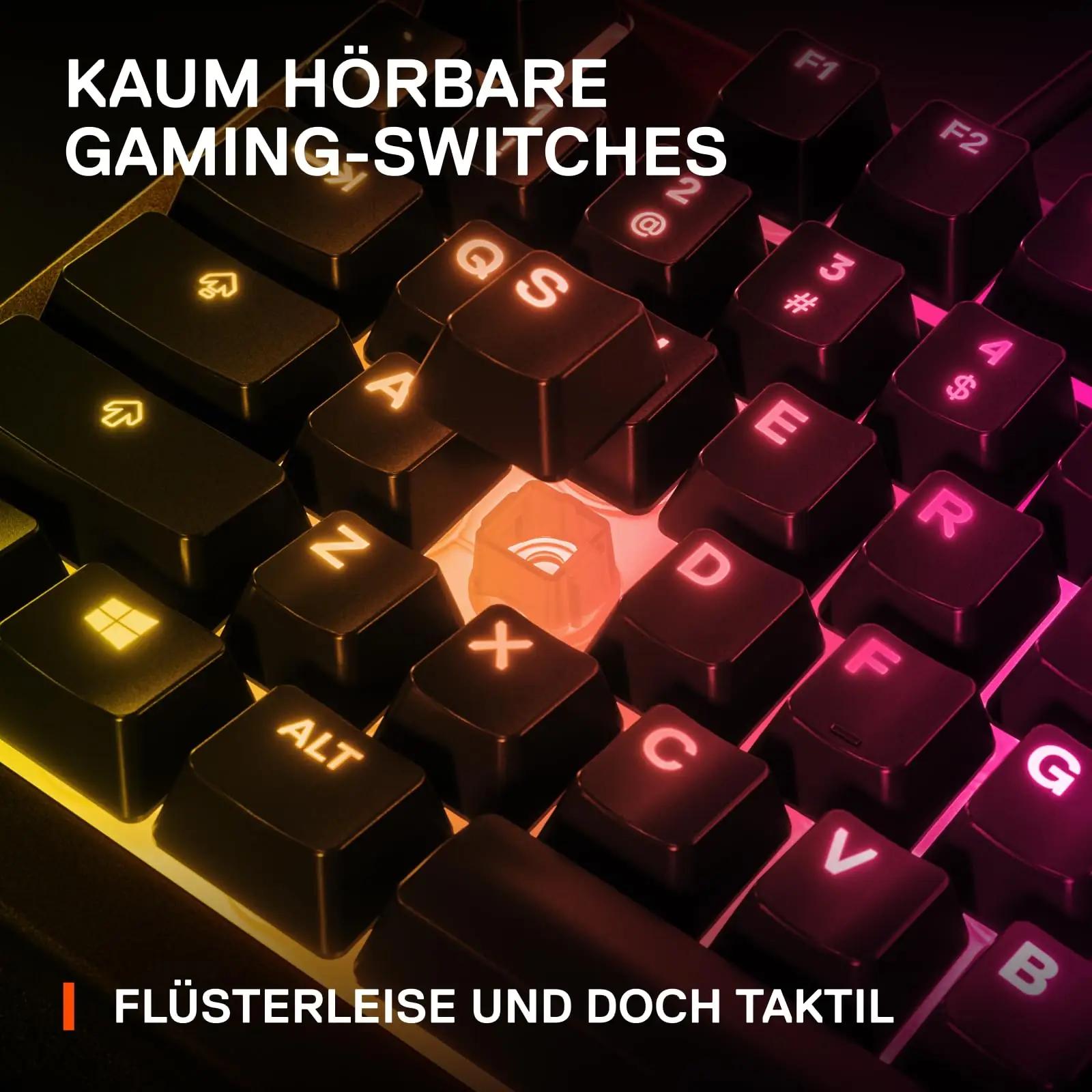 SteelSeries mängutastatur Apex 3 — vaikne ja veekindel valik – kasutusnäide