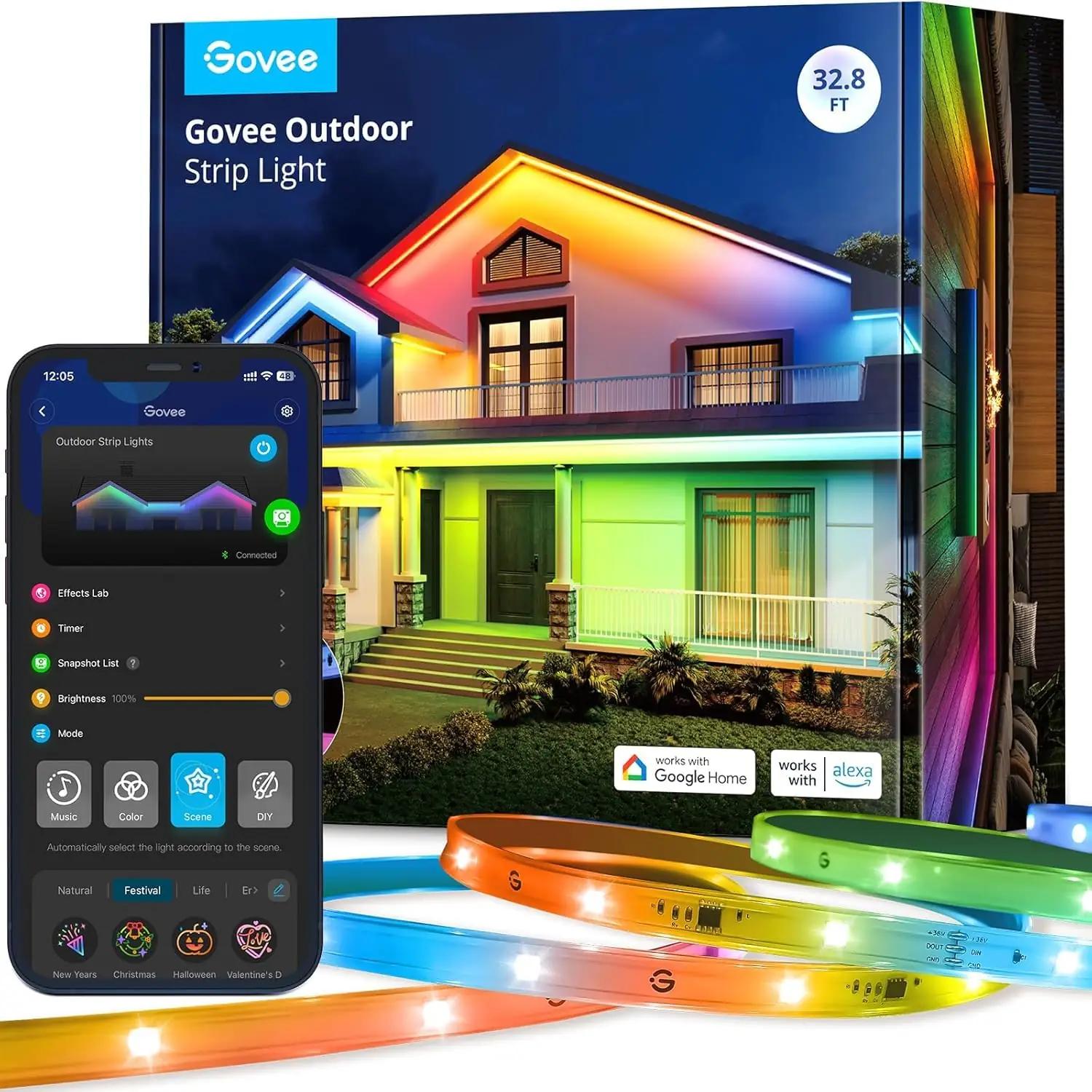 Govee välistingimustele sobiv 10 m LED-riba — veekindel ja