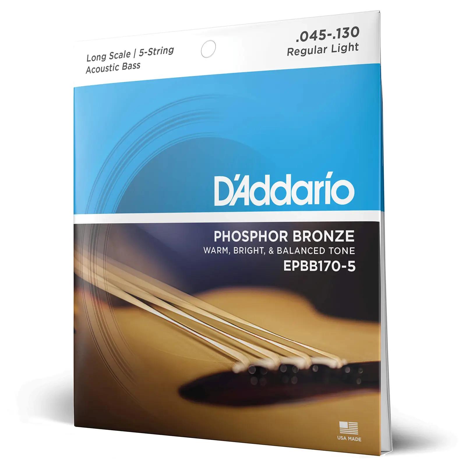 D’Addario fosforpronks bassikeelte komplekt — selge heli ja