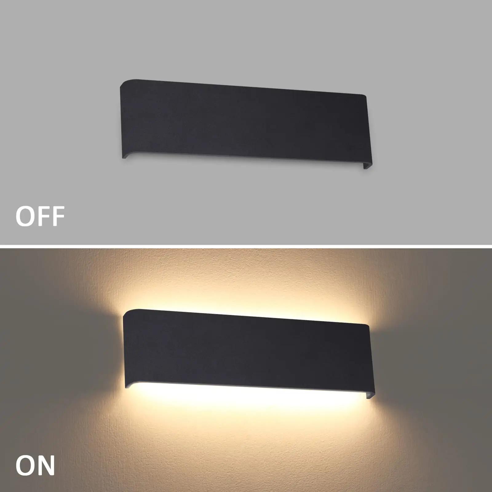 Klighten modernne alumiiniumseina lamp — soe 3000K valgustus – detailne vaade