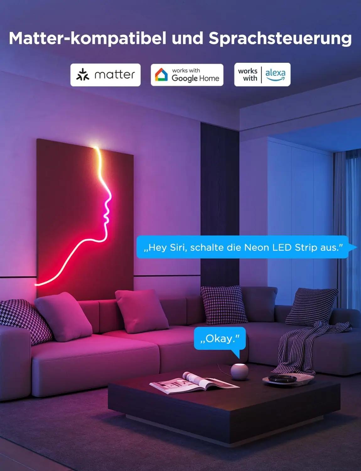 Govee silikoonne Neon Rope Light 5m – painduv seinakaunistus – lisavaade