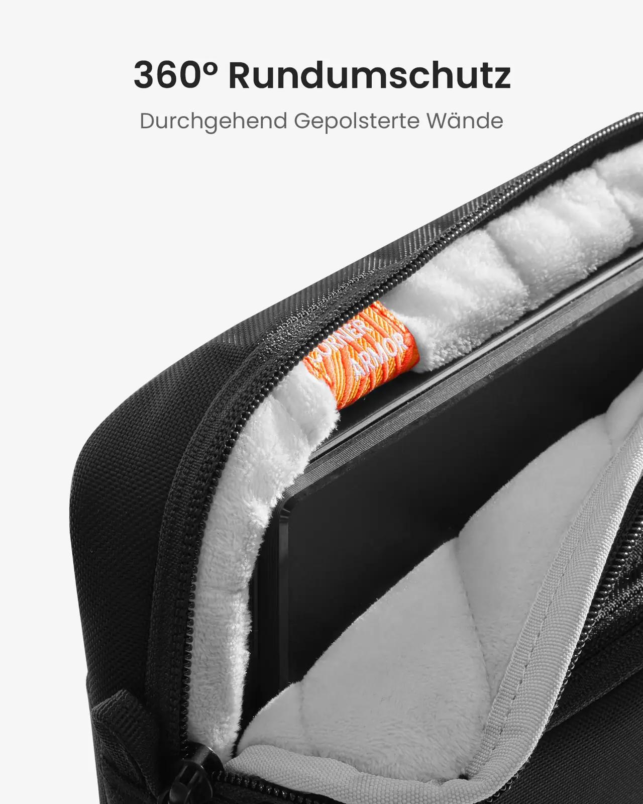 tomtoc polüesterarvutikott 17,3″ veekindel kaitse – kasutusnäide