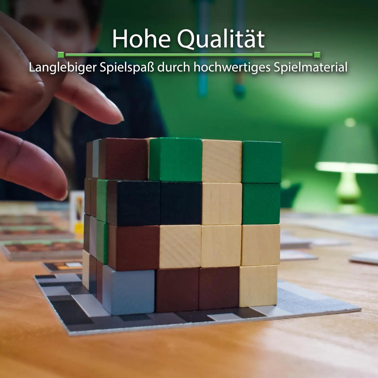 Ravensburger pere-mäng Minecraft Builders & Biomes – pakend ja tarvikud