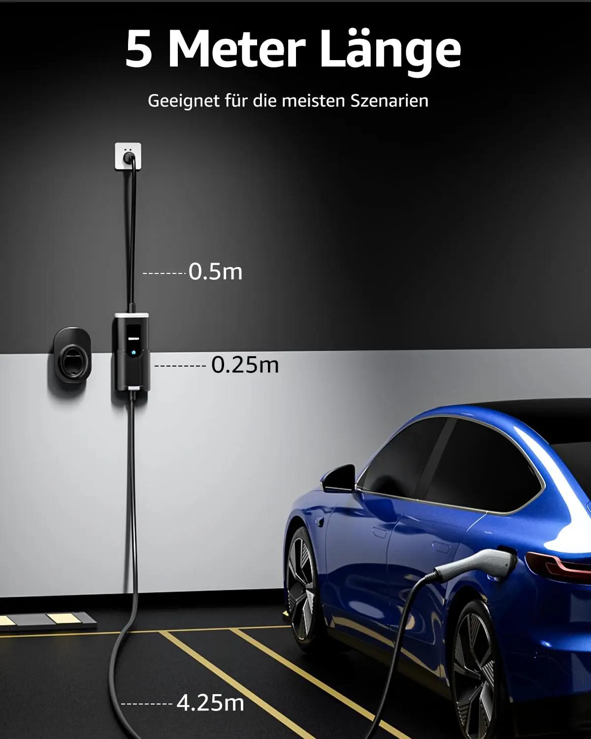 bokman kaasaskantav 5 m EV-laadija — veekindel ja tugev – kasutusnäide