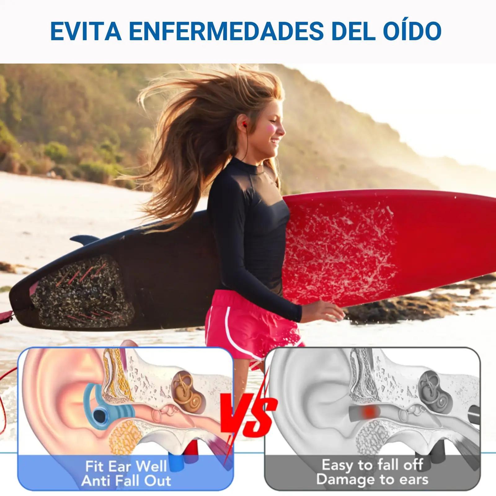 EAR DEFENDER silikoonist ujumis- ja surfiklapid – pilt 6