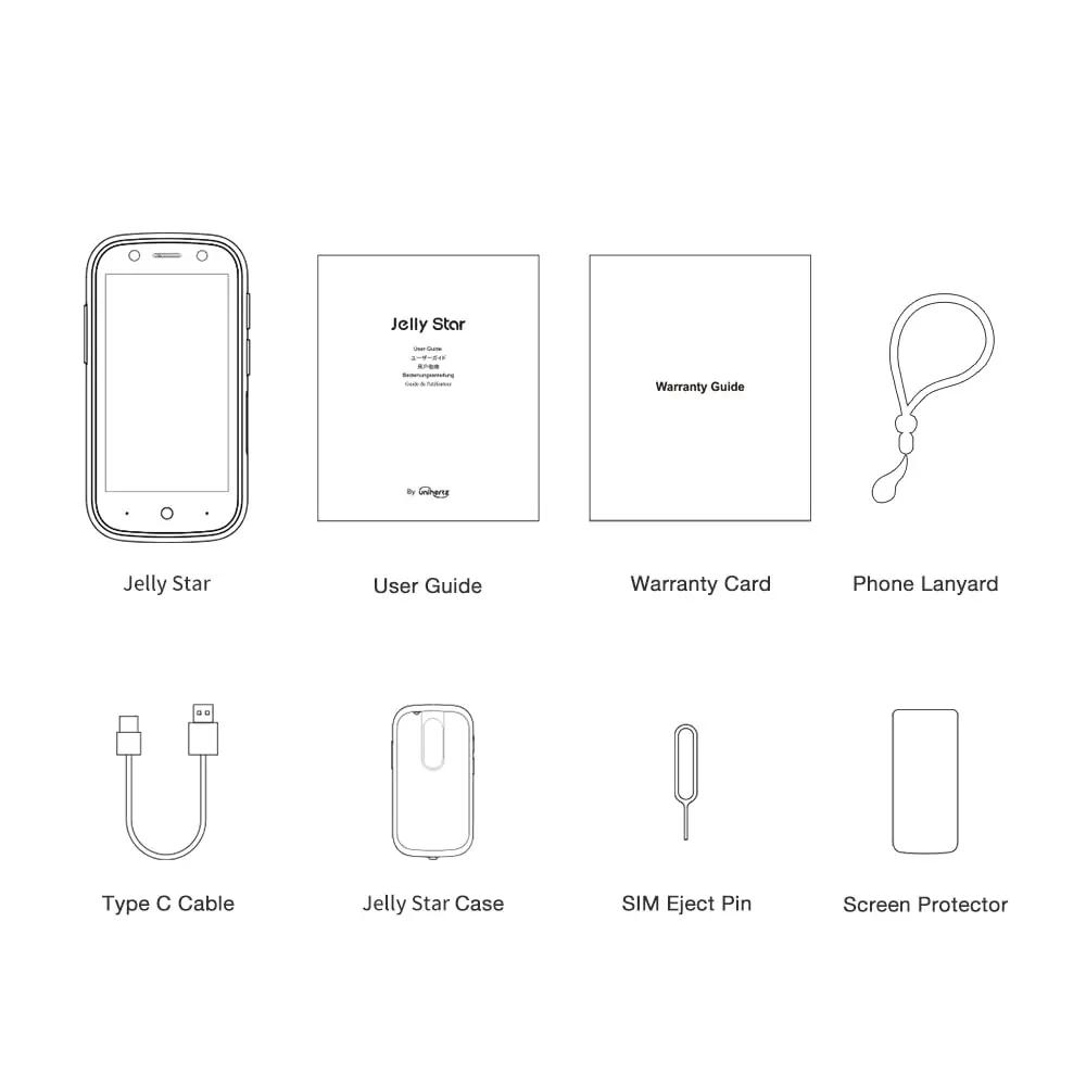 Unihertz kerge ja kompaktne Jelly Star nutitelefon sinine – pilt 6