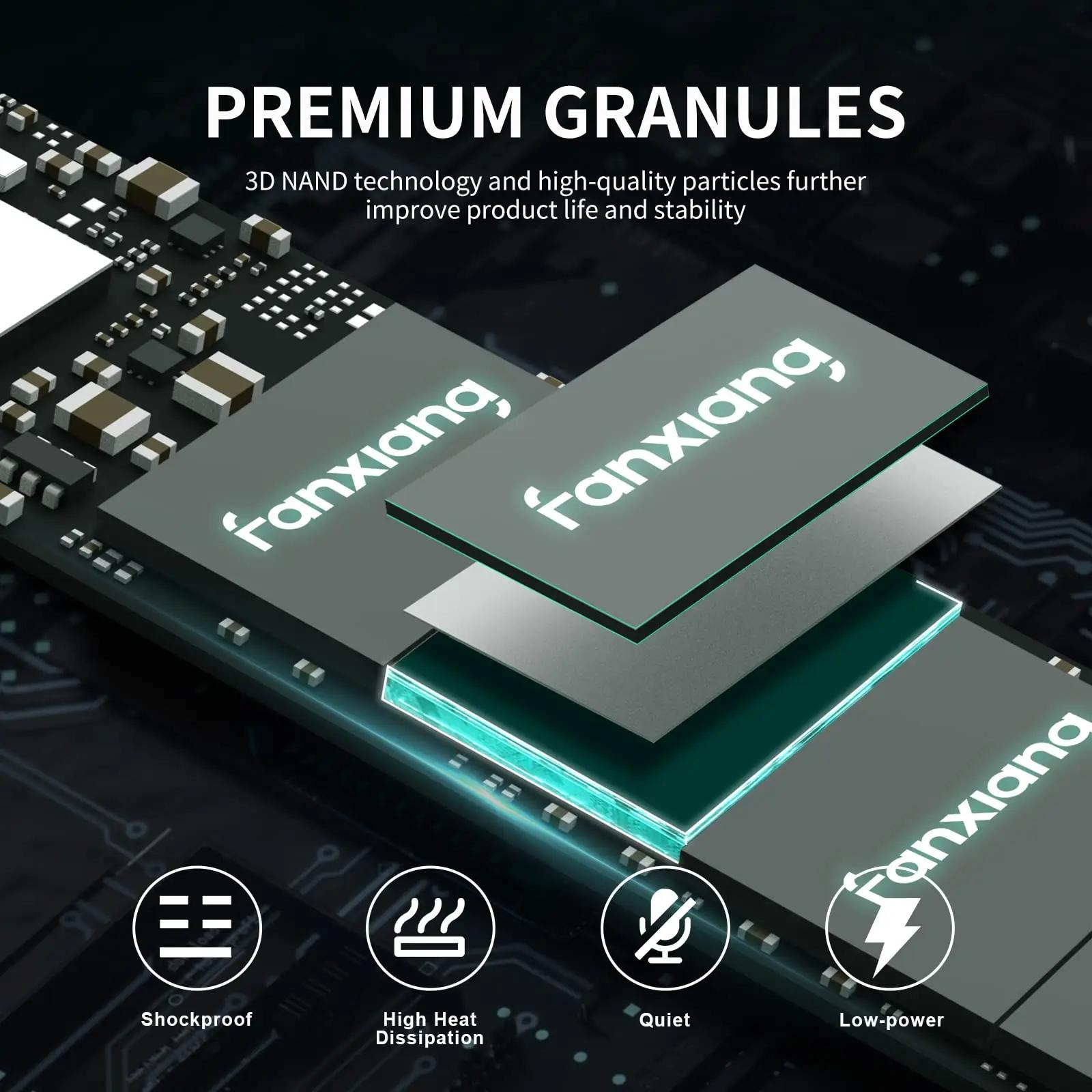 fanxiang M.2 SSD 256GB PCIe 3.0 — kiire ja usaldusväärne – pakend ja tarvikud