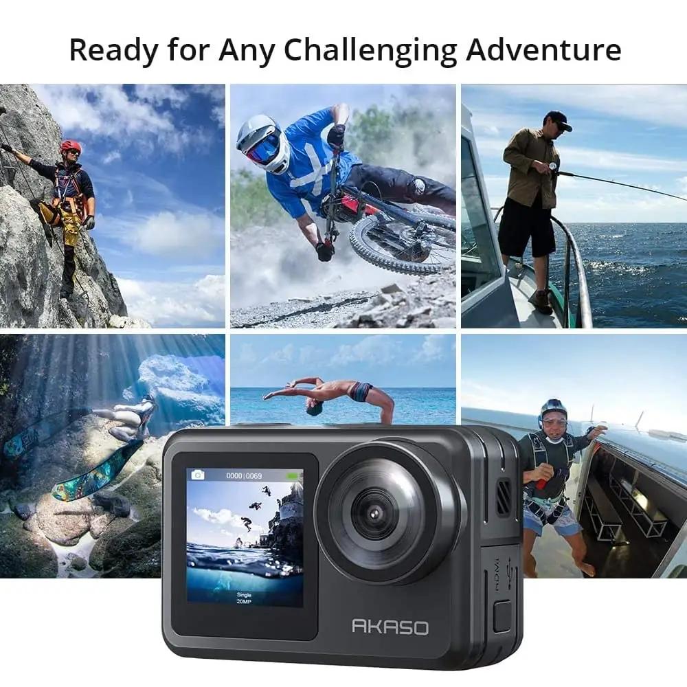 AKASO veekindel action-kaamera 4K video ja 64GB komplekt – pilt 6