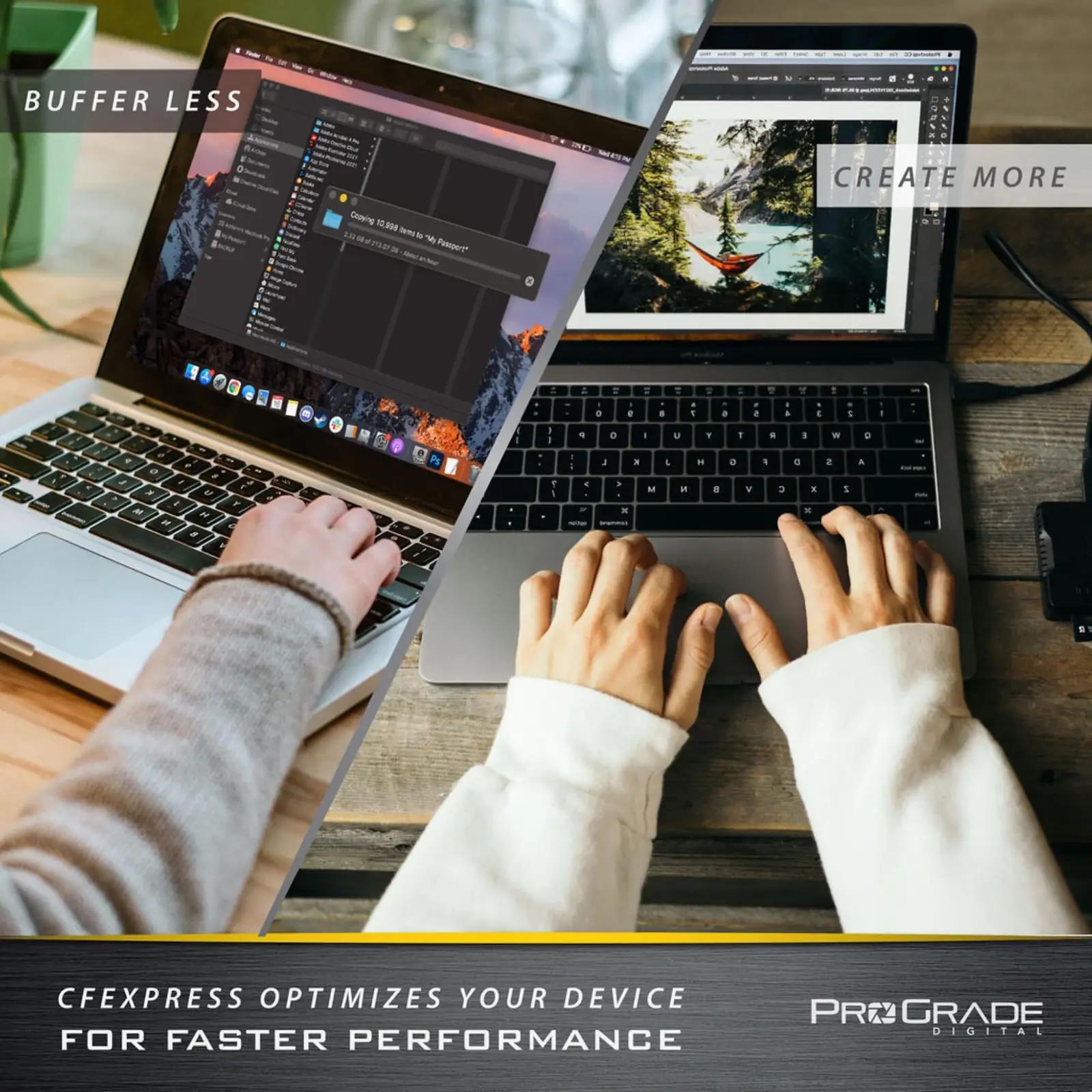 ProGrade Digital kuldne CFexpress 4.0 512 GB – kiire salvestus – lisavaade