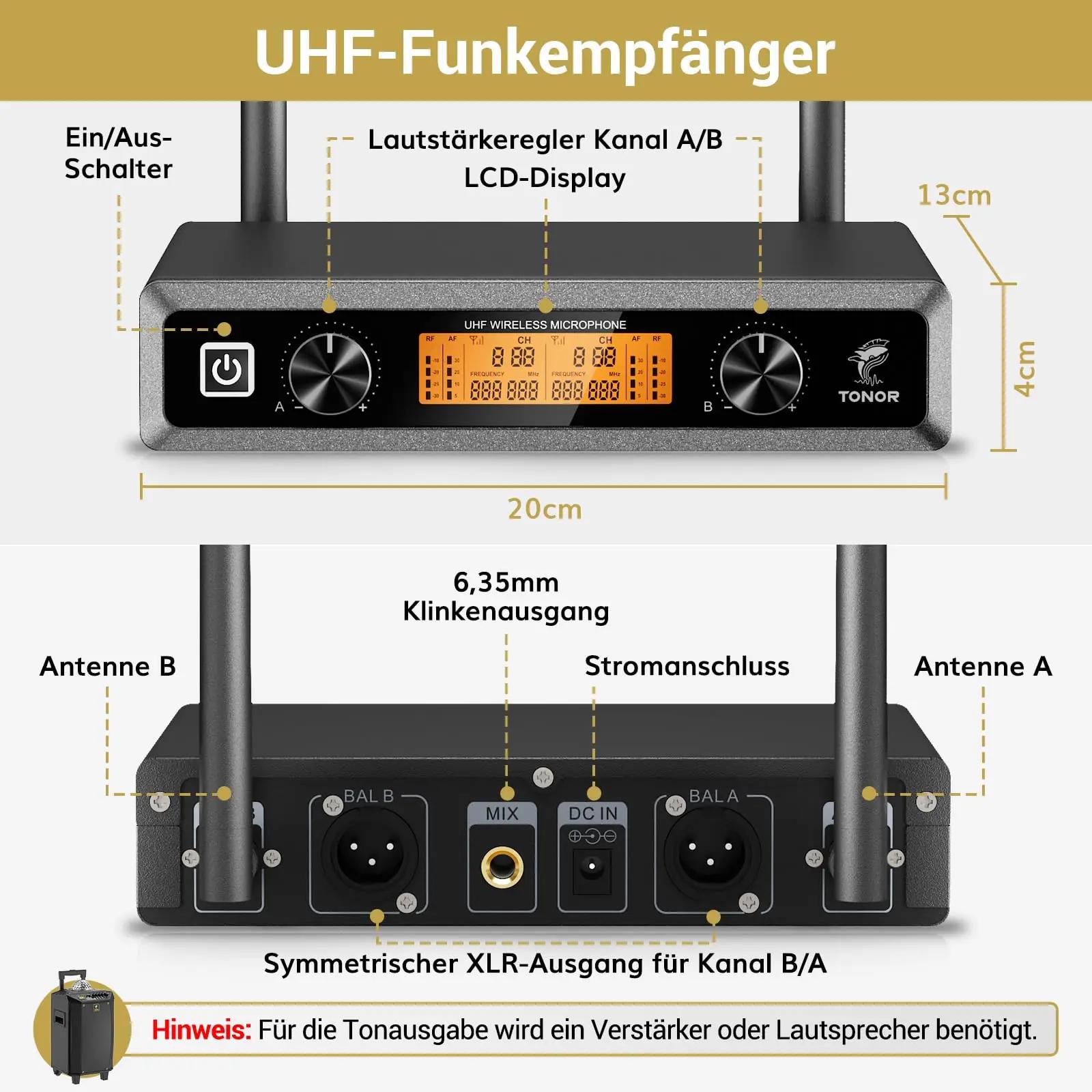 TONOR juhtmevaba dünaamiline mikrofon – Karaoke ja esinemiseks – pilt 6