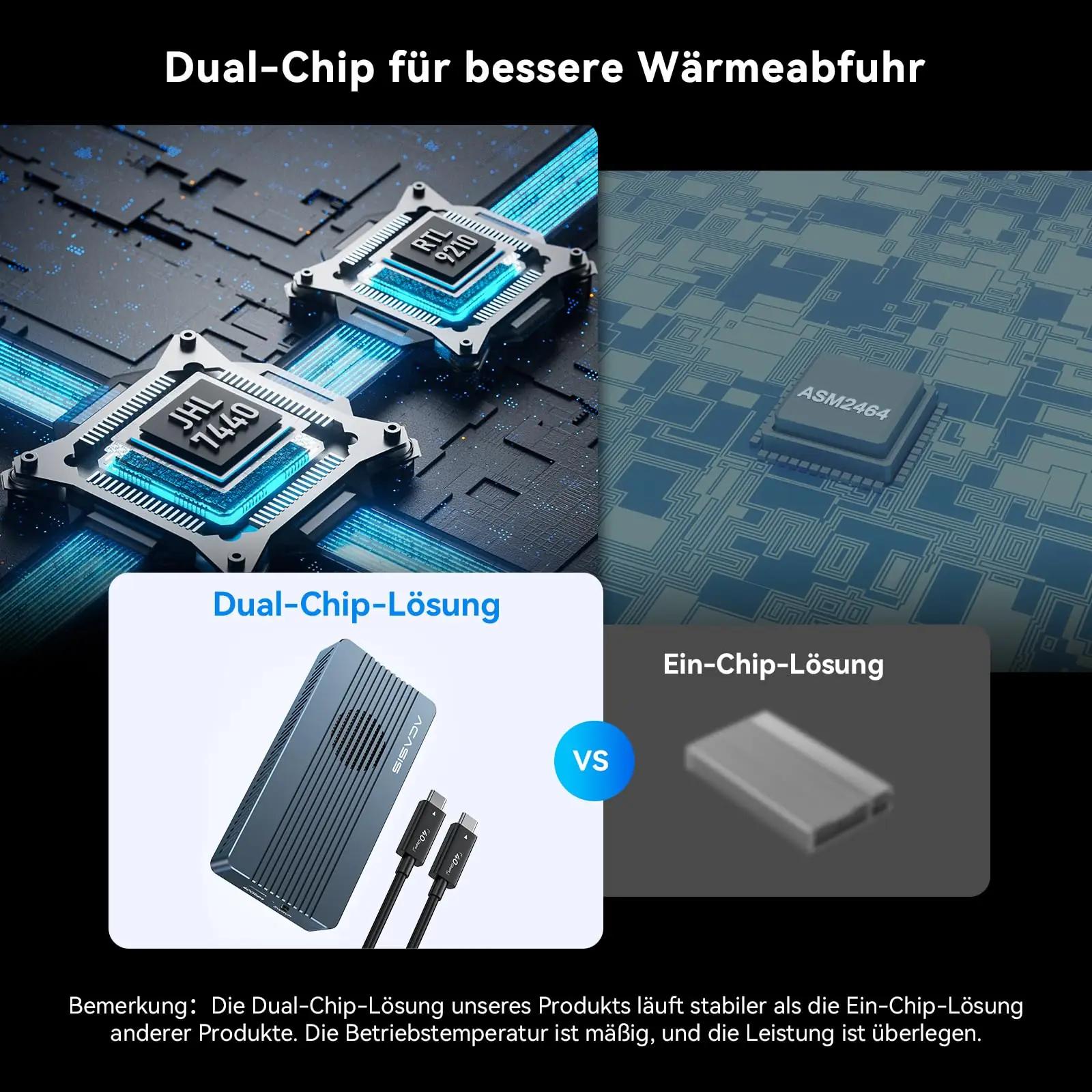 Acasis alumiiniumist M.2 NVMe SSD korpus – kiire ja vaikne – pakend ja tarvikud