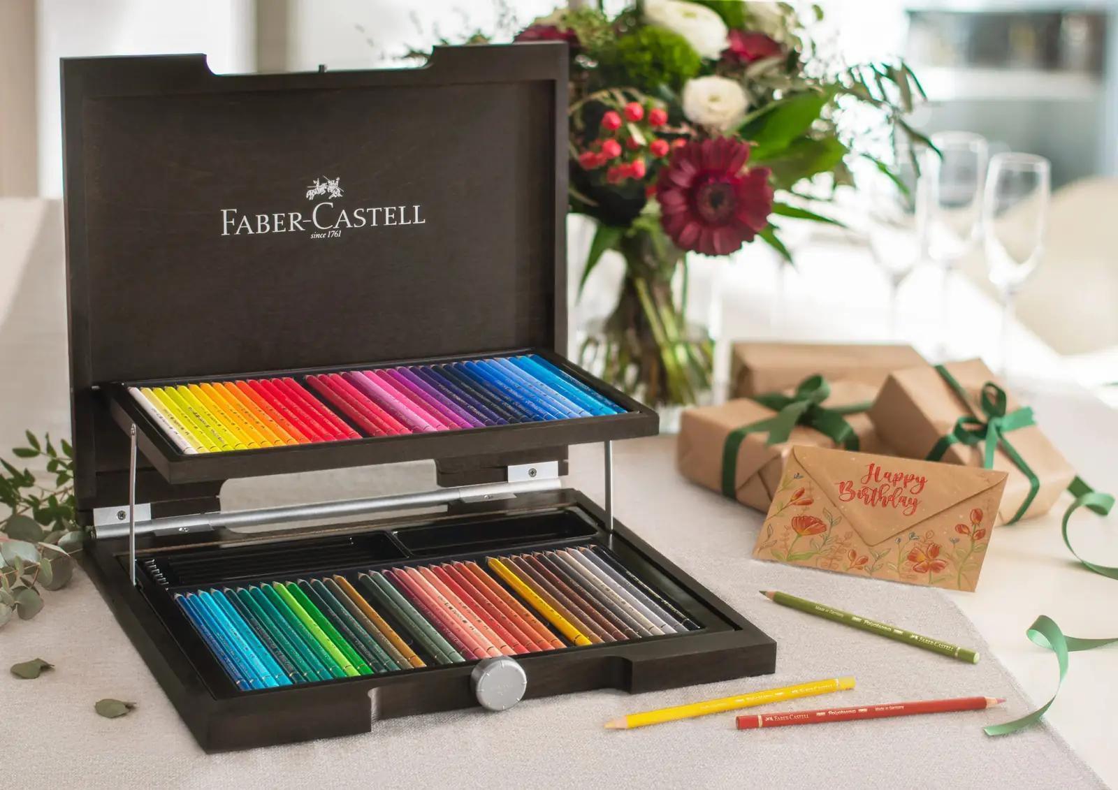 Faber-Castell värvipliiatsite puidust kohver – 72 tk kunstnikule – kasutusnäide
