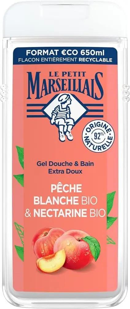 Le Petit Marseillais õrn dušigeel – valge virsik ja nektariin