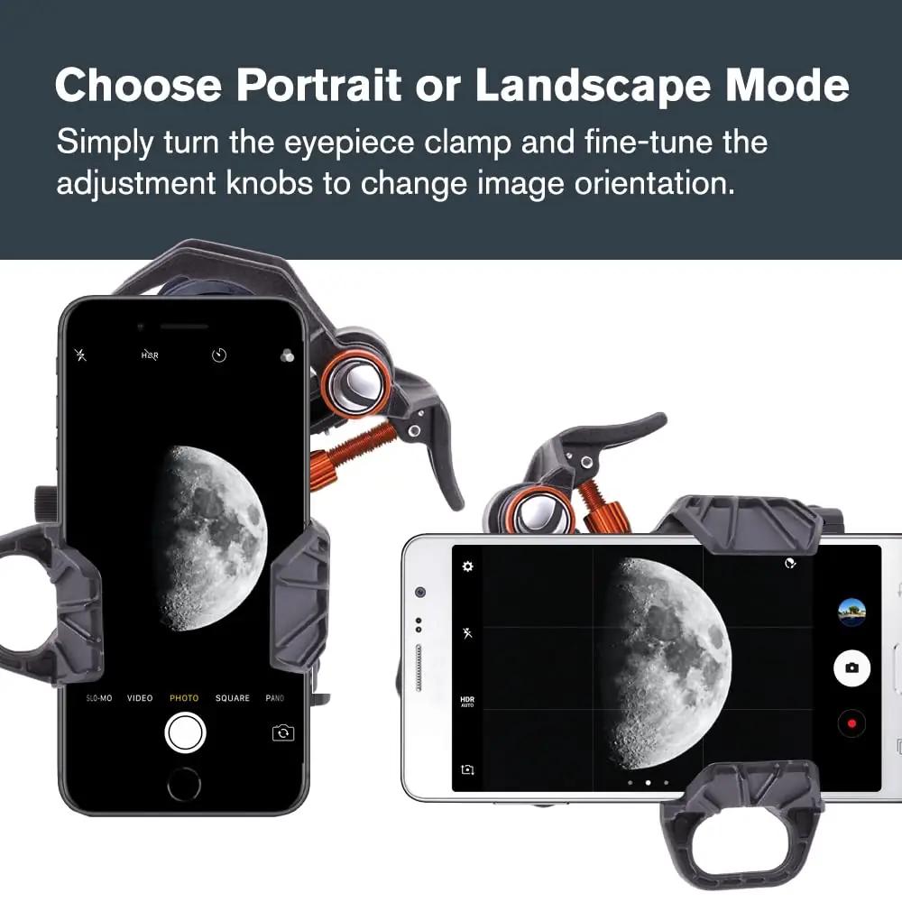 Celestron metallist telefonipadjakomplekt – teleskoobi tarvikud – pilt 9