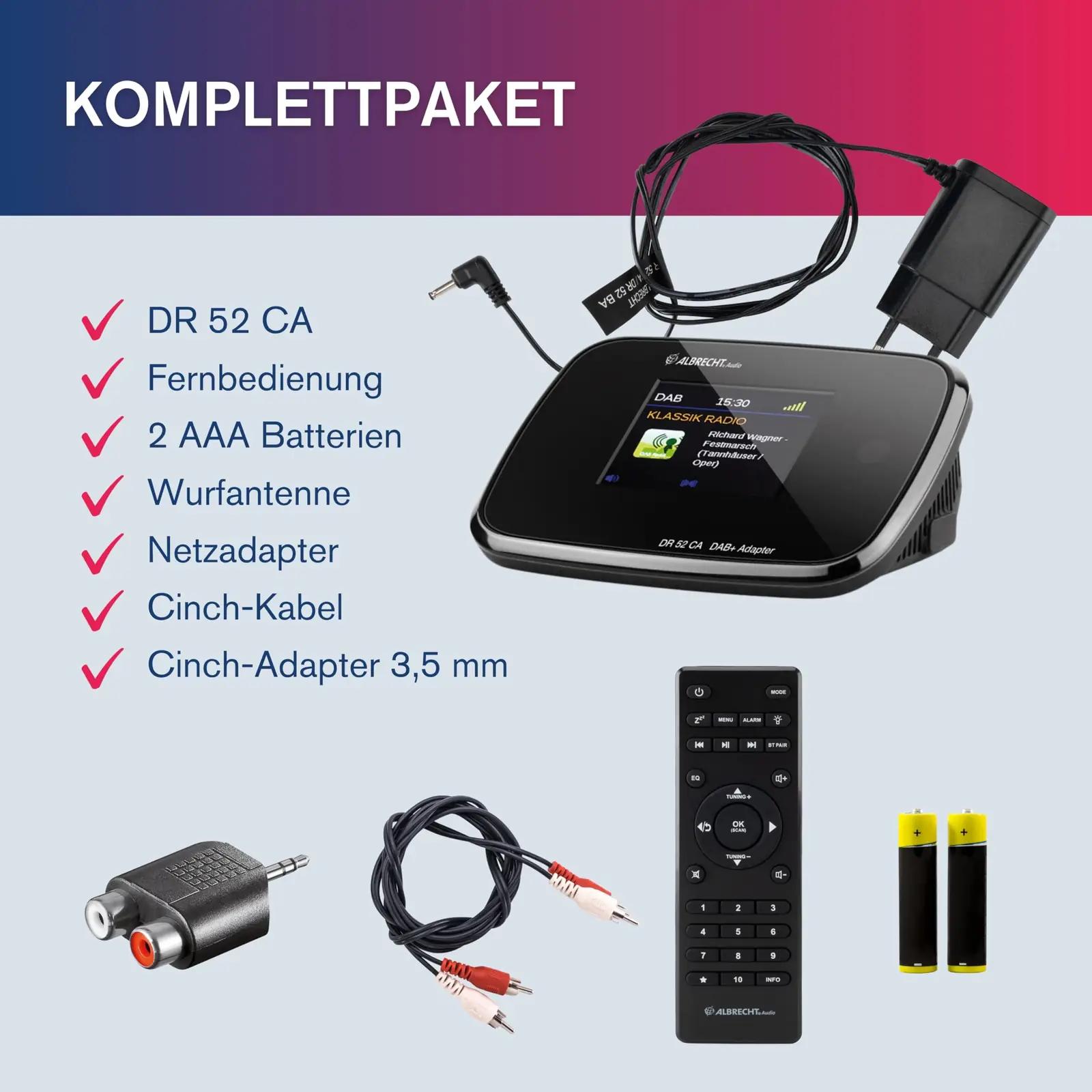 Albrecht digitaalne DAB+ adapter — värviline ekraan ja antenn – pilt 7