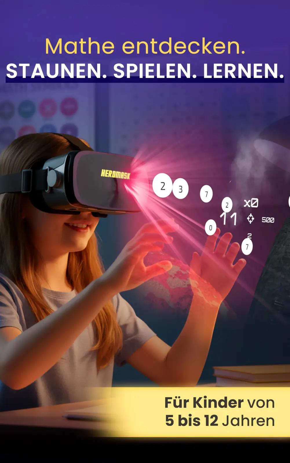 Heromask laste VR-prillid matemänguga — arendav kingitus – lisavaade