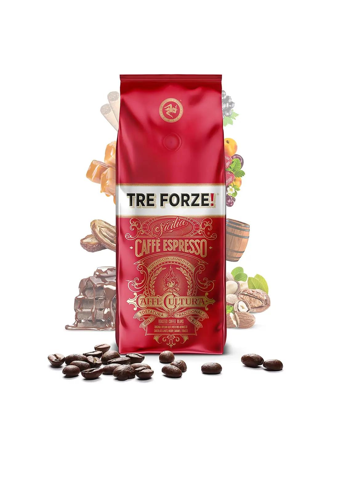 TRE FORZE! käsitsi röstitud oliivipuidu kohvioad 1 kg – kasutusnäide