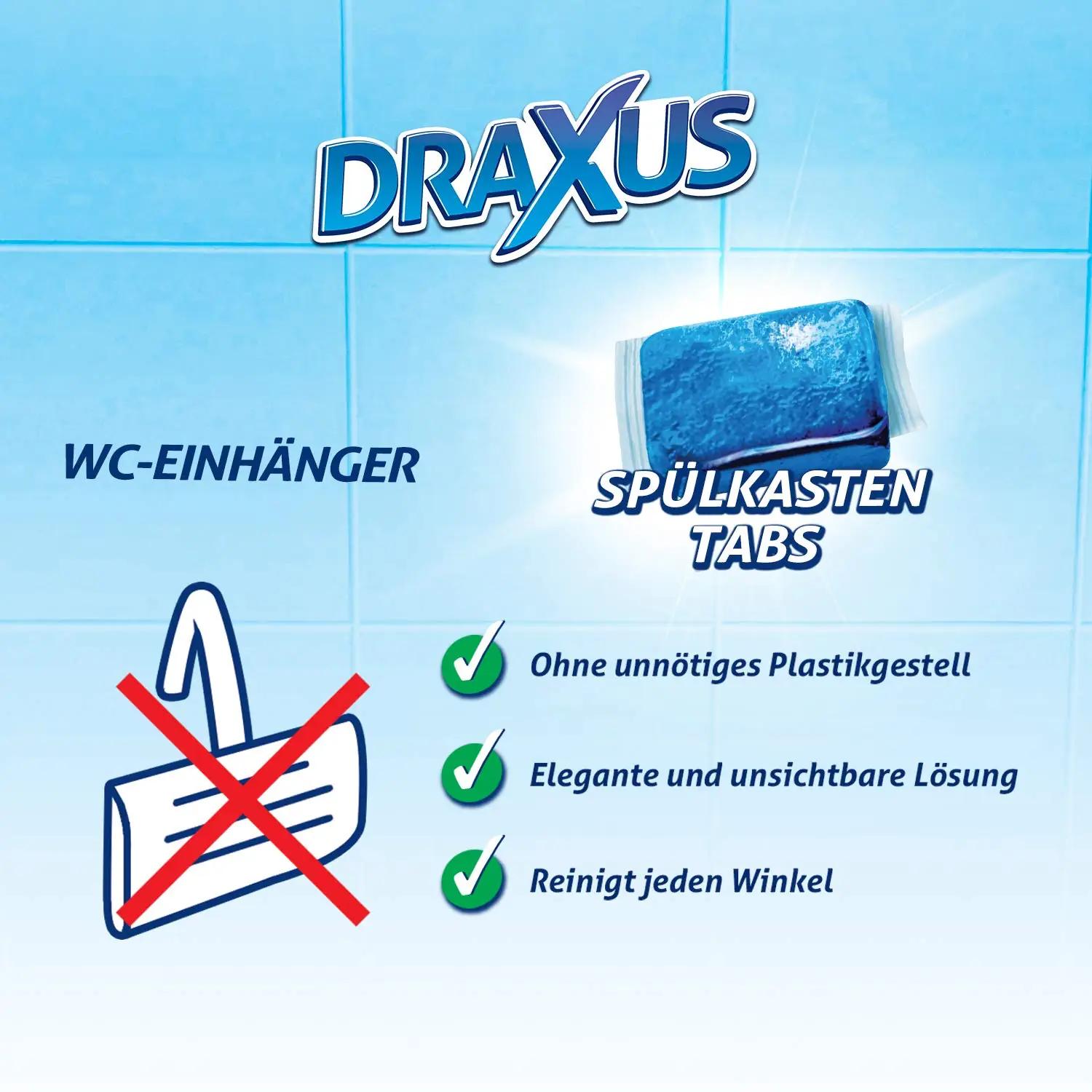 DRAXUS värske sinine WC-tablettide XXL-pakk — 60 tk – lisavaade