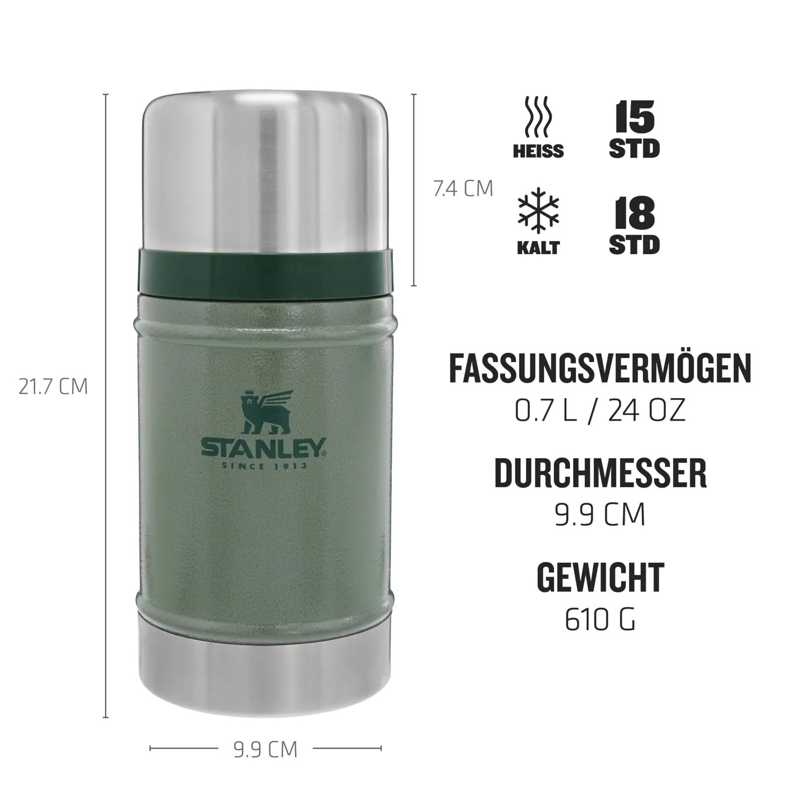 STANLEY roostevaba termoskauss 709 ml — hoiab sooja ja maitseid – detailne vaade