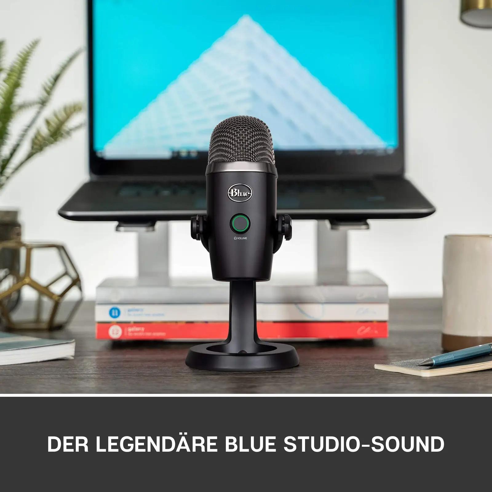 Logitech for Creators Blue Yeti Nano — kompaktne USB-mikrofon – detailne vaade