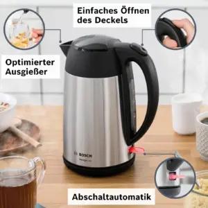 Bosch TWK3P420 veekeetjad – detailne lähivaade