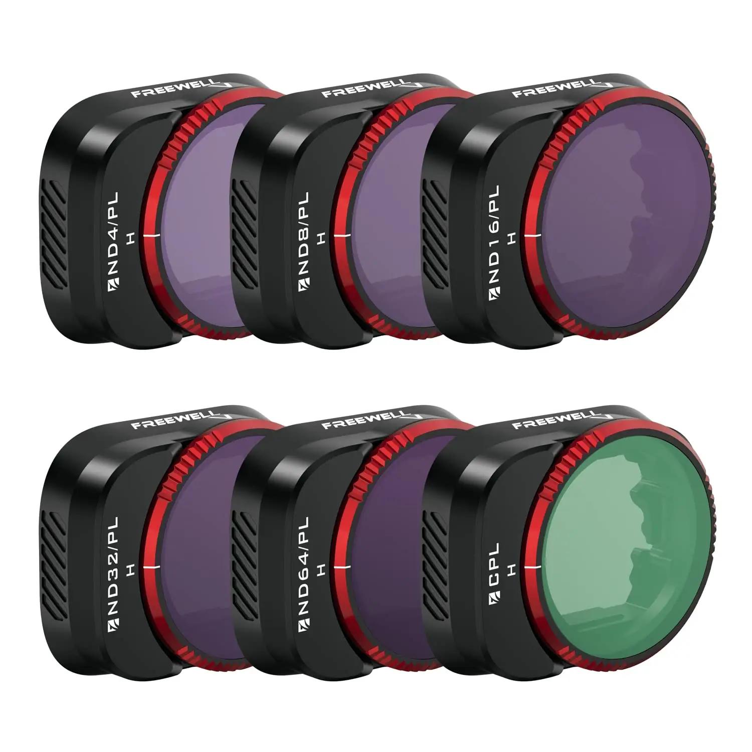 FREEWELL alumiiniumfiltrite komplekt — ND/CPL 6tk Mini 3 Pro