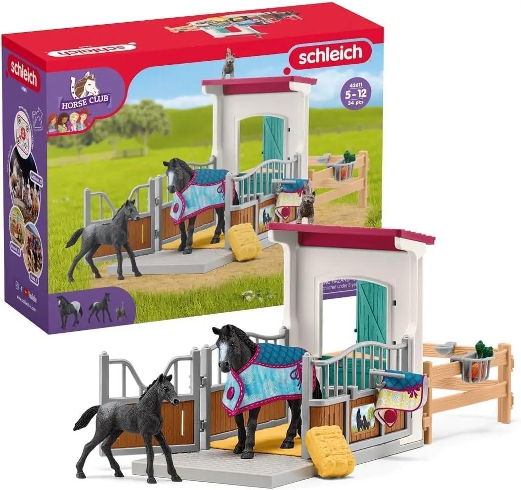 SCHLEICH Hobusetalli mängukomplekt — realistlik plastikust