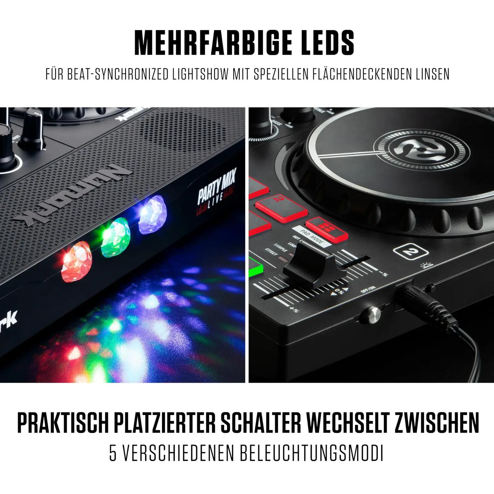 Numark Party Mix Live — kaasaskantav DJ-komplekt pidudeks ja – kasutusnäide