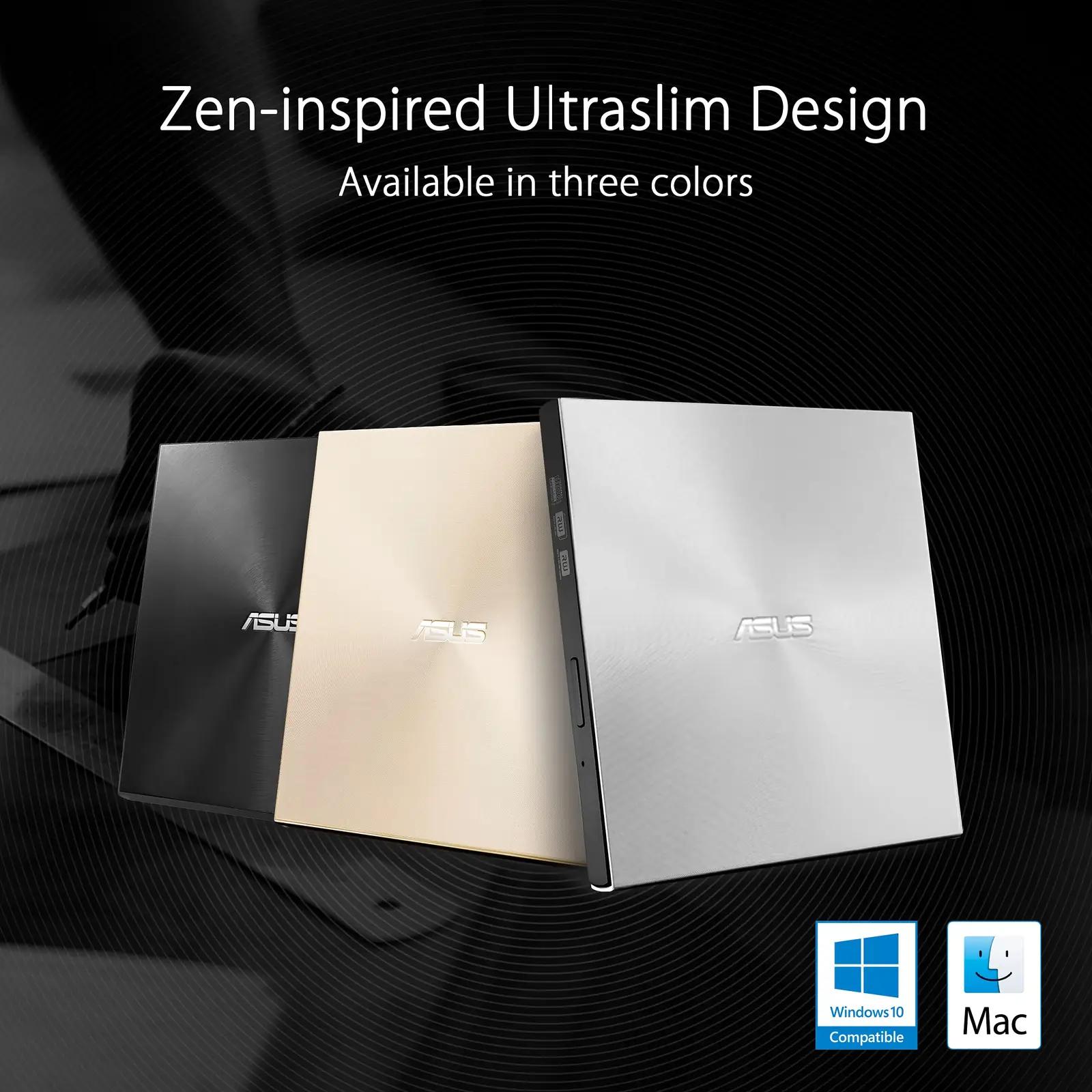 ASUS ZenDrive U8M kerge USB‑C väliskirjutaja — vastupidav ja – pakend ja tarvikud