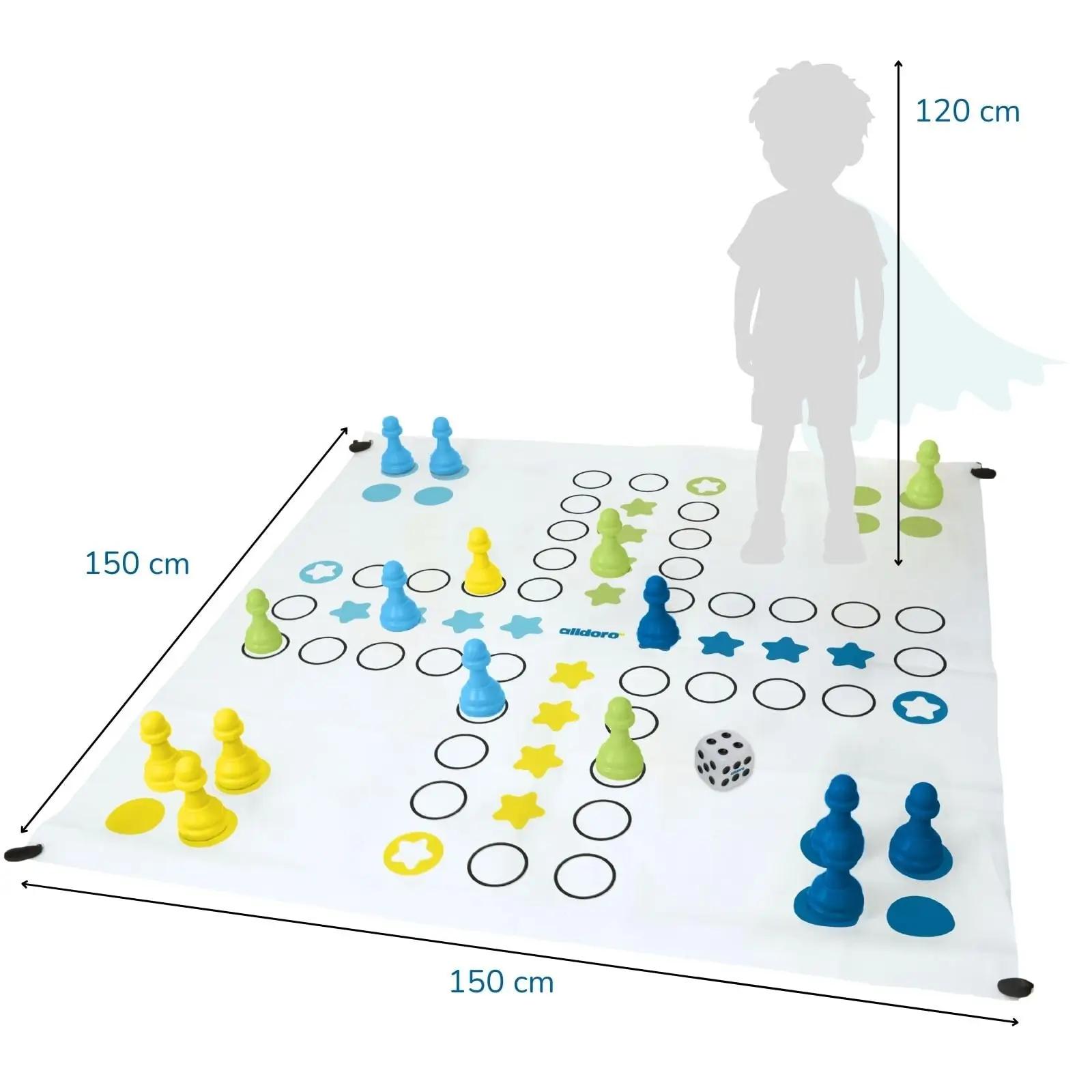 alldoro XXL plastist pere Ludo lauamäng — suur 150×150 cm – pilt 9