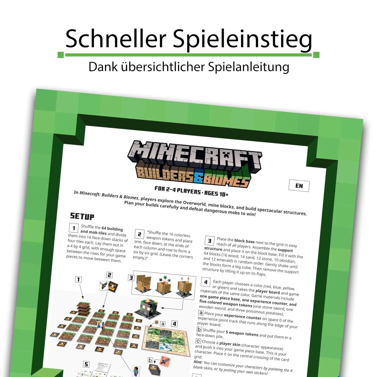 Ravensburger pere-mäng Minecraft Builders & Biomes – detailne vaade