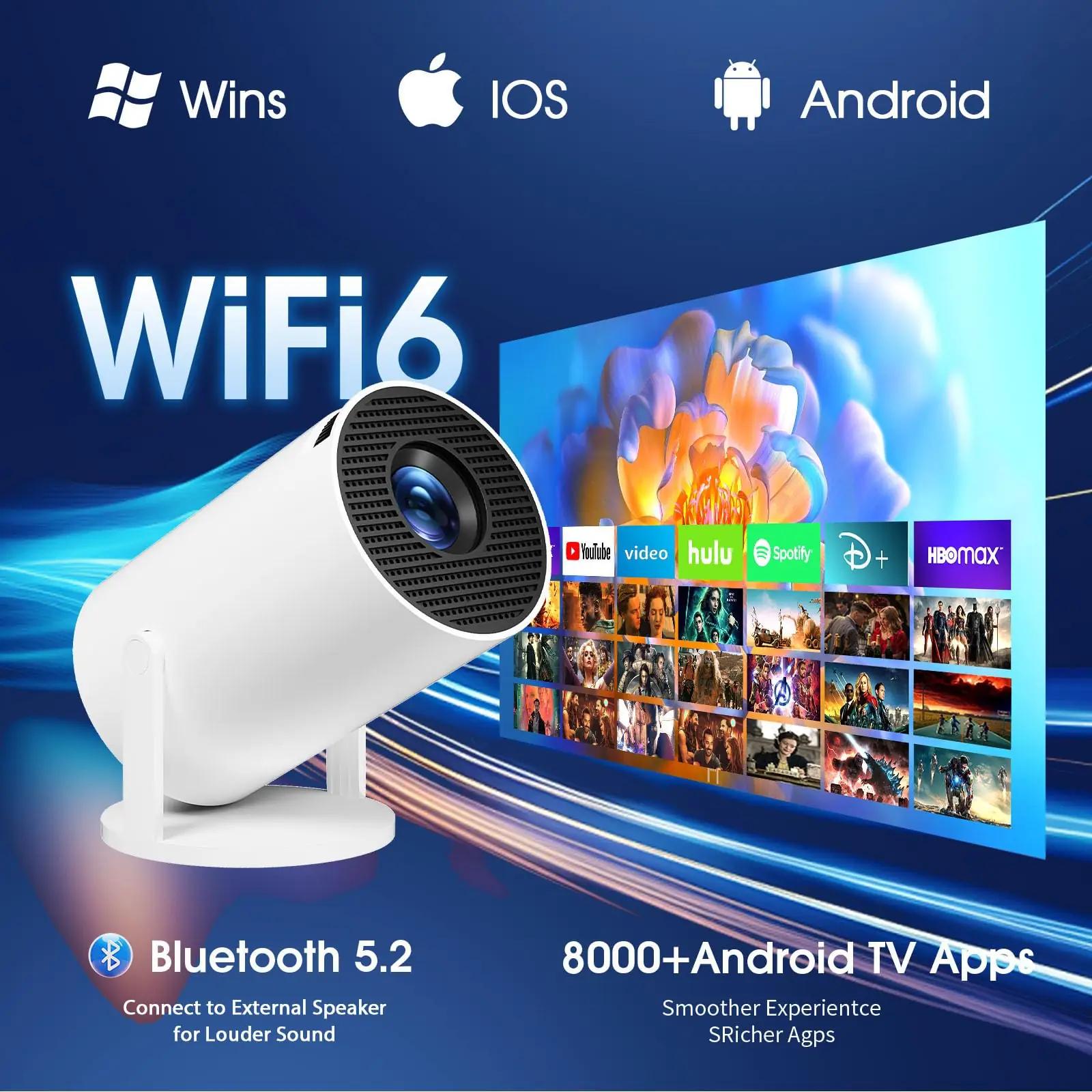 Gaimoo elegantne koduprojektor GM200 – kompaktne 4K/1080P – pilt 6