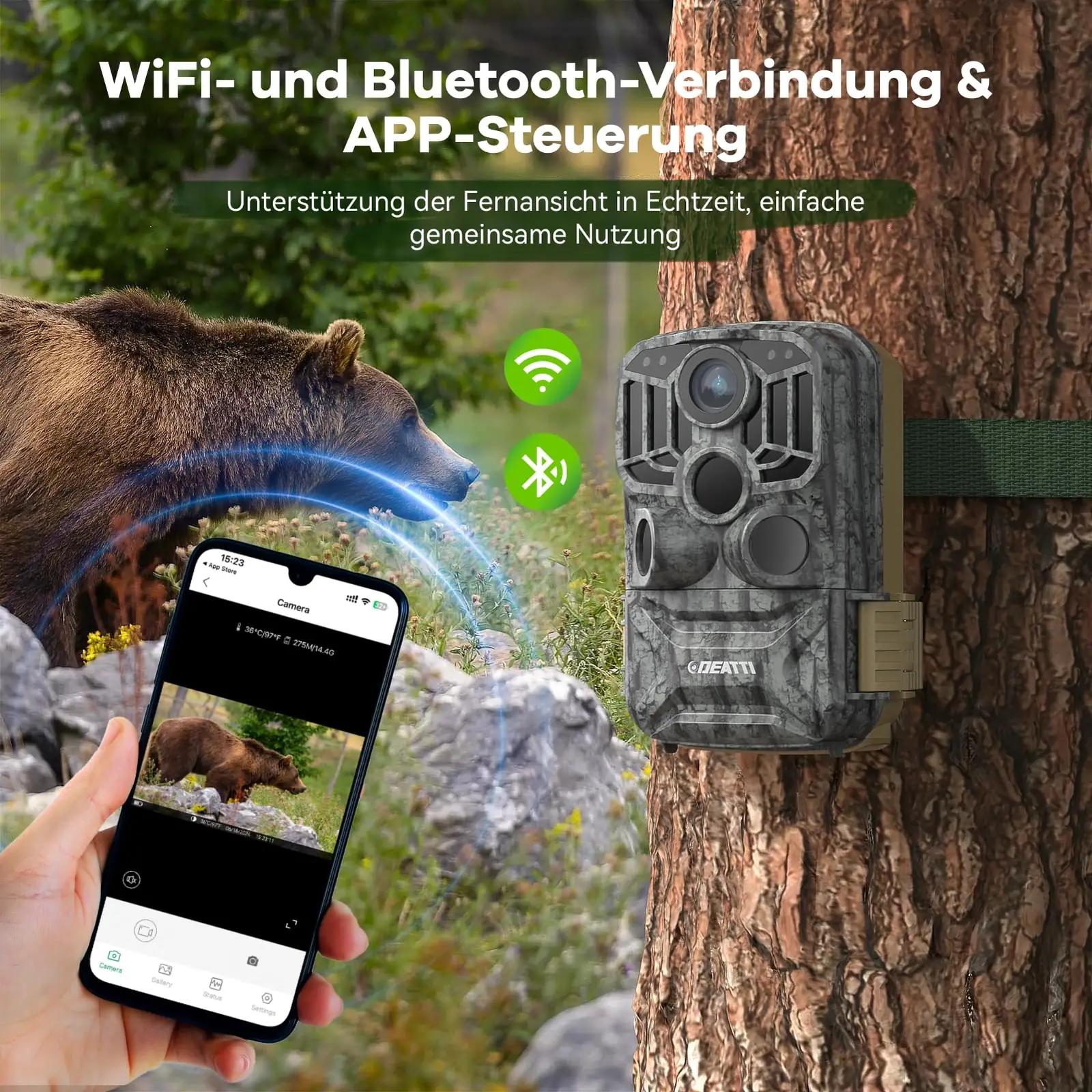 DEATTI vastupidav metsakaamera 4K 48MP koos WIFI-ga – pakend ja tarvikud